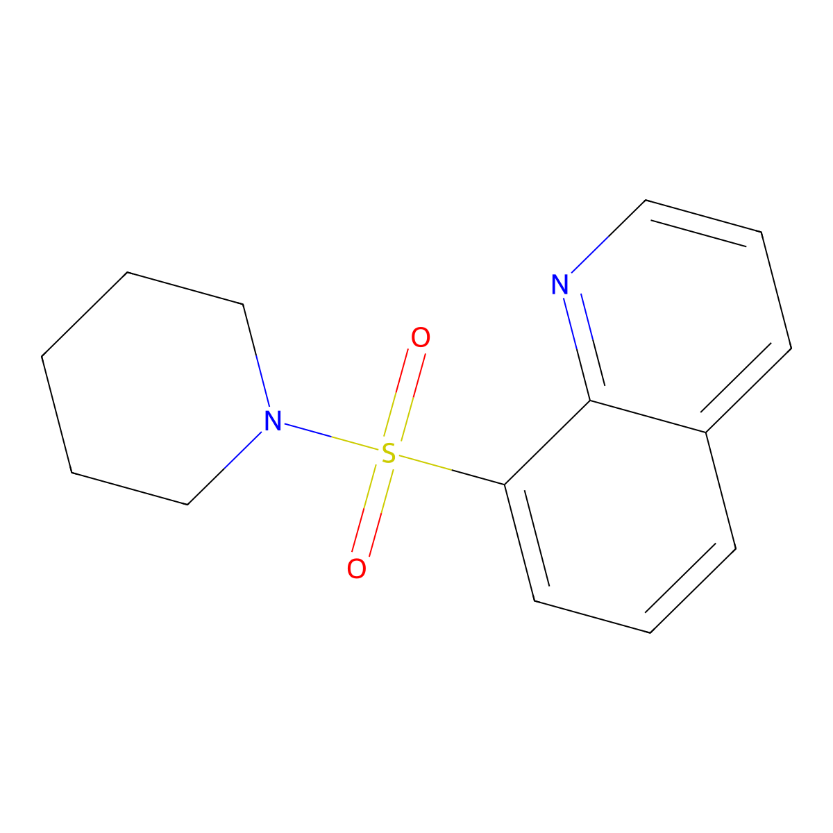 8-Piperidin-1-ylsulfonylquinoline molecular structure, CAS 21168-77-4