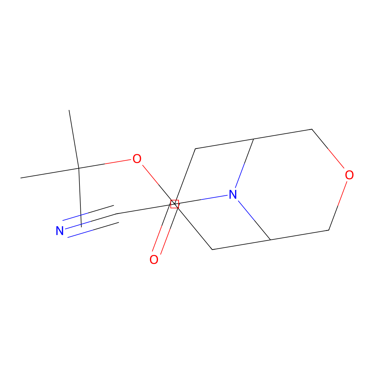 Tert-butyl 7-cyano-3-oxa-9-azabicyclo[3.3.1]nonane-9-carboxylate molecular structure, CAS 2116891-43-9