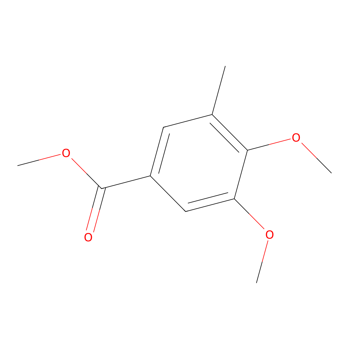 Methyl 3,4-dimethoxy-5-methylbenzoate molecular structure, CAS 2116895-32-8