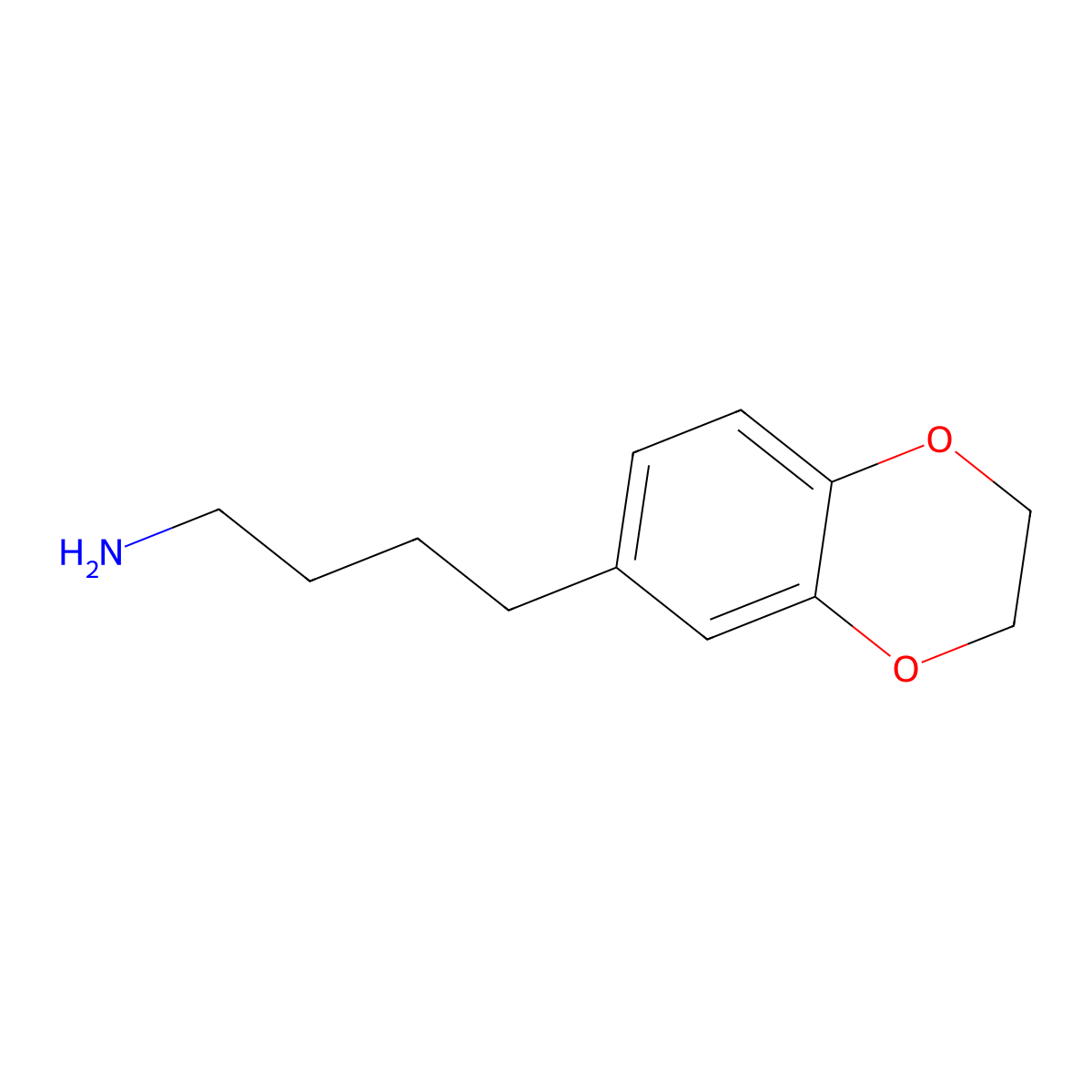 4-(2,3-Dihydro-1,4-benzodioxin-6-yl)butan-1-amine molecular structure, CAS 211692-51-2