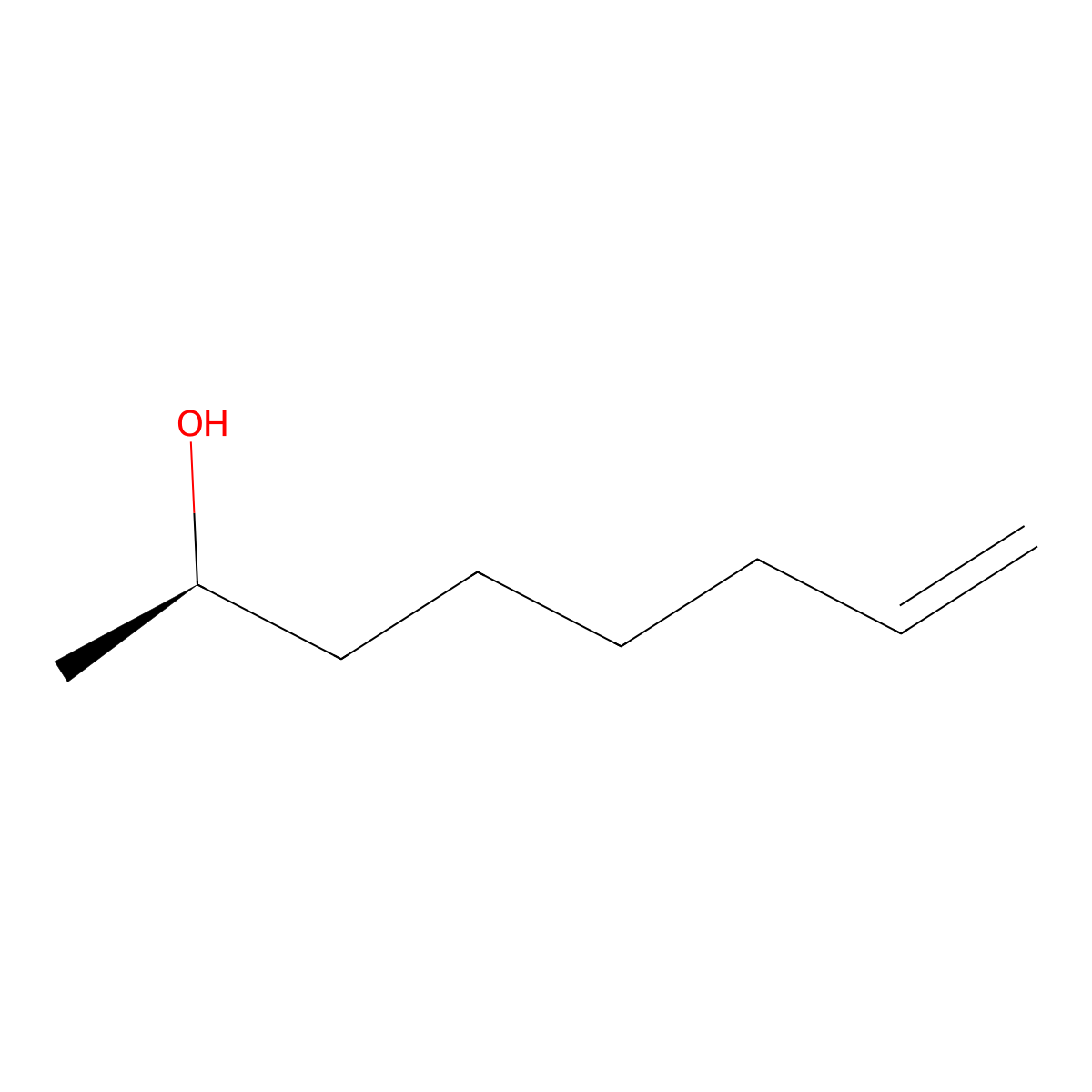(R)-oct-7-en-2-ol molecular structure, CAS 211695-55-5