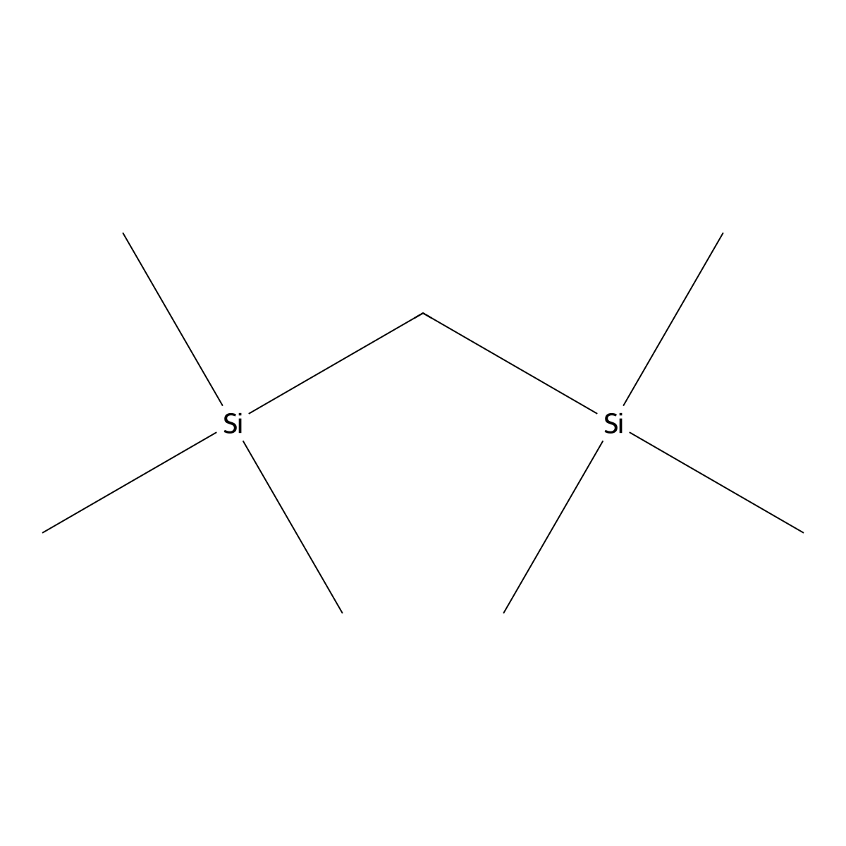 Bis(trimethylsilyl)methane molecular structure, CAS 2117-28-4