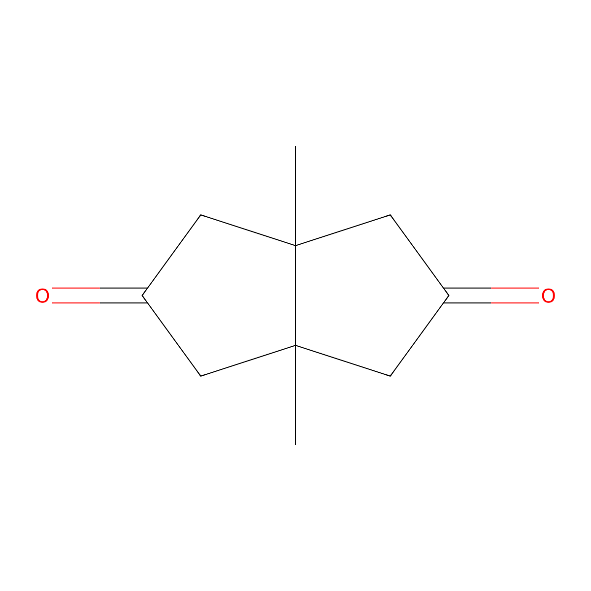 cis-Tetrahydro-3a,6a-dimethylpentalene-2,5(1H,3H)-dione molecular structure, CAS 21170-10-5