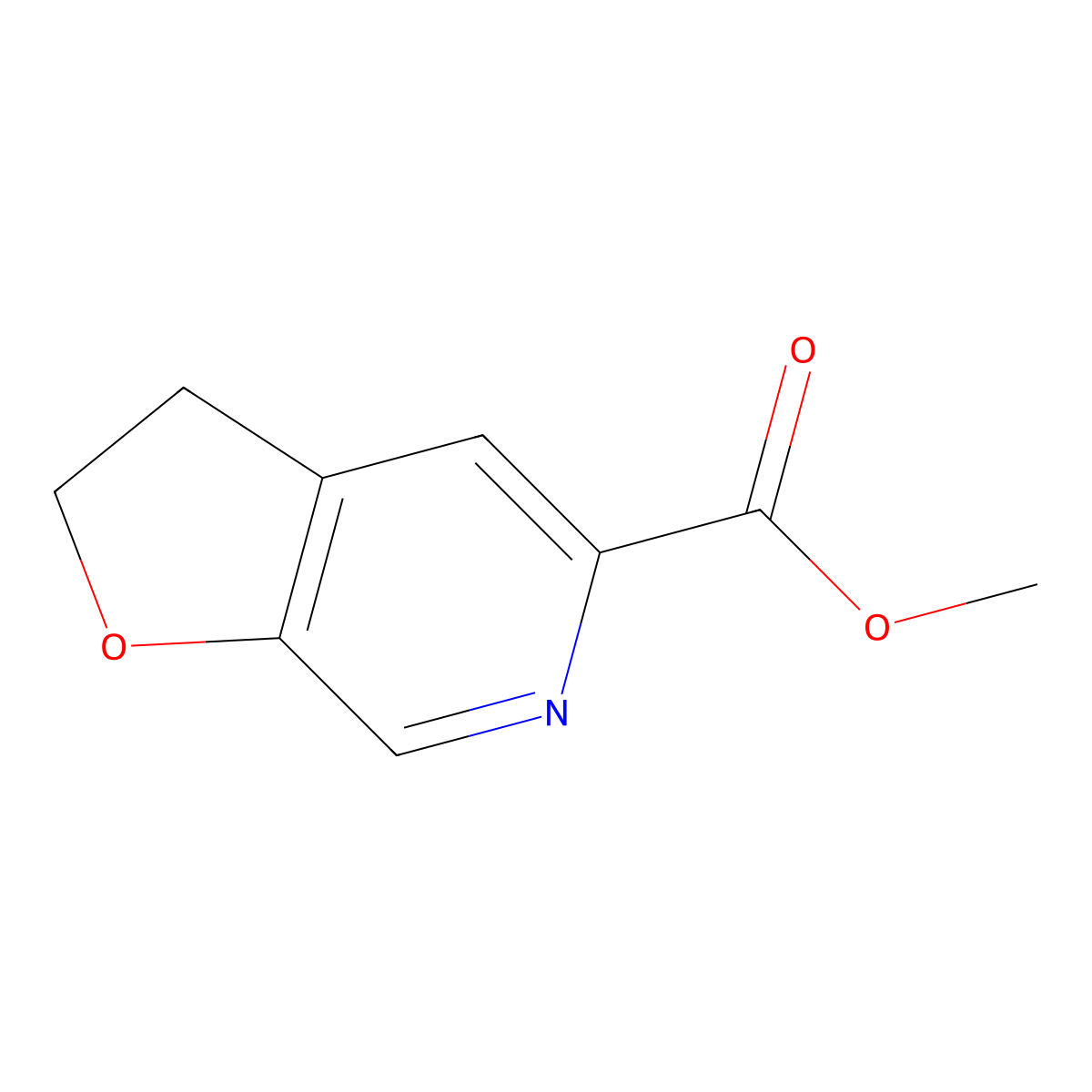 methyl 2H,3H-furo[2,3-c]pyridine-5-carboxylate molecular structure, CAS 2117112-28-2