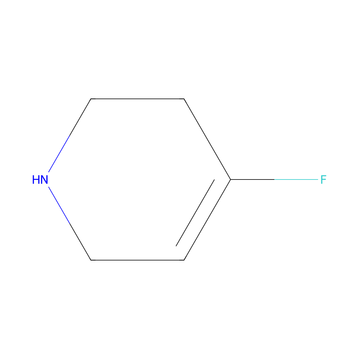 4-Fluoro-1,2,3,6-tetrahydropyridine molecular structure, CAS 211735-94-3