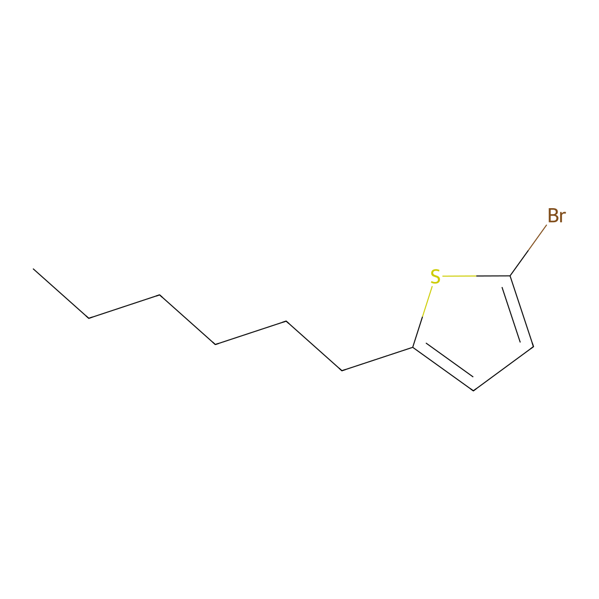 2-Bromo-5-hexylthiophene molecular structure, CAS 211737-28-9
