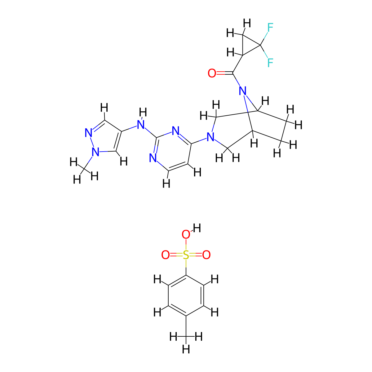 PF-06700841-TsOH molecular structure, CAS 2117404-98-3