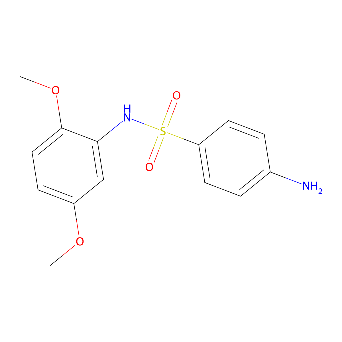 4-amino-N-(2,5-dimethoxyphenyl)benzenesulfonamide molecular structure, CAS 211742-83-5