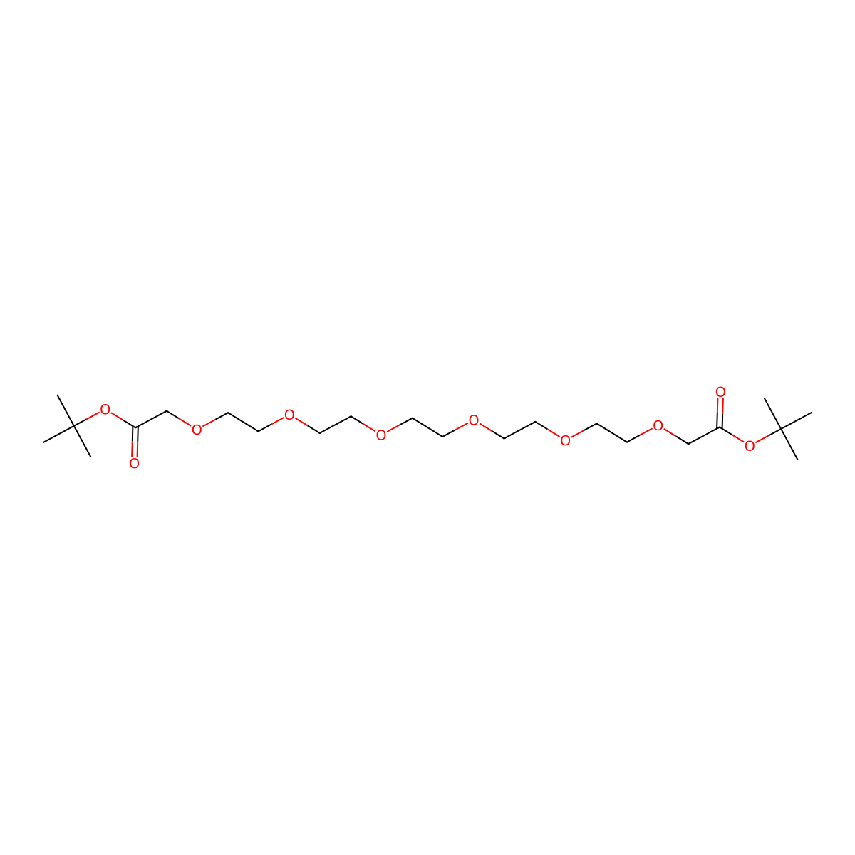 PEG6-(CH2CO2t-Butyl)2 molecular structure, CAS 211746-79-1
