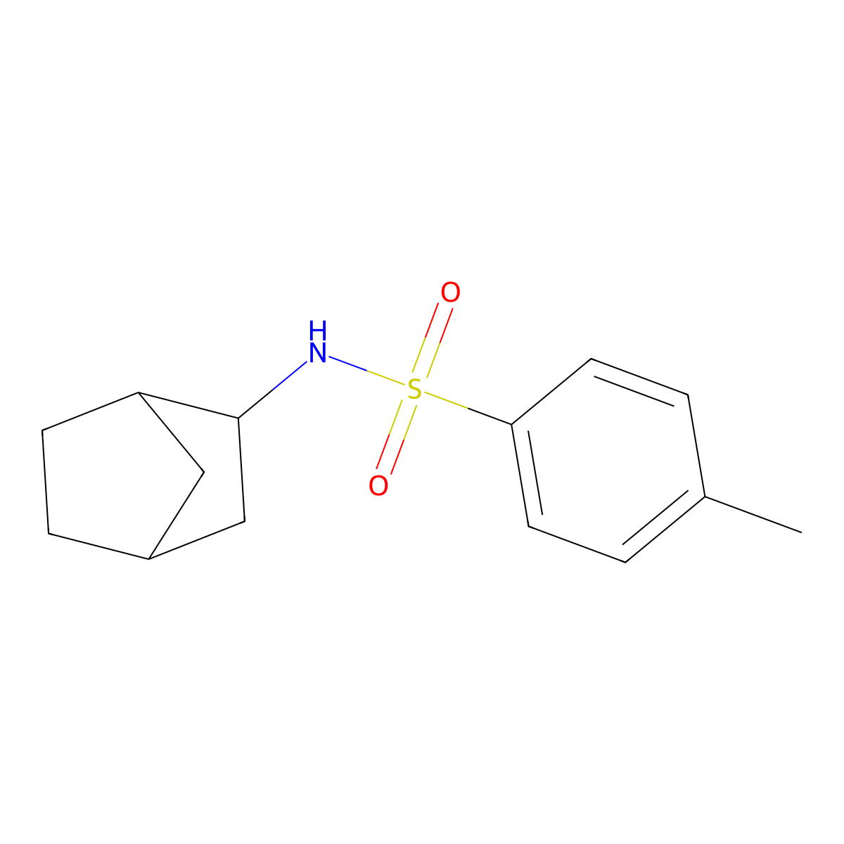 N-Bicyclo[2.2.1]hept-2-yl-4-methylbenzenesulfonamide molecular structure, CAS 211747-63-6