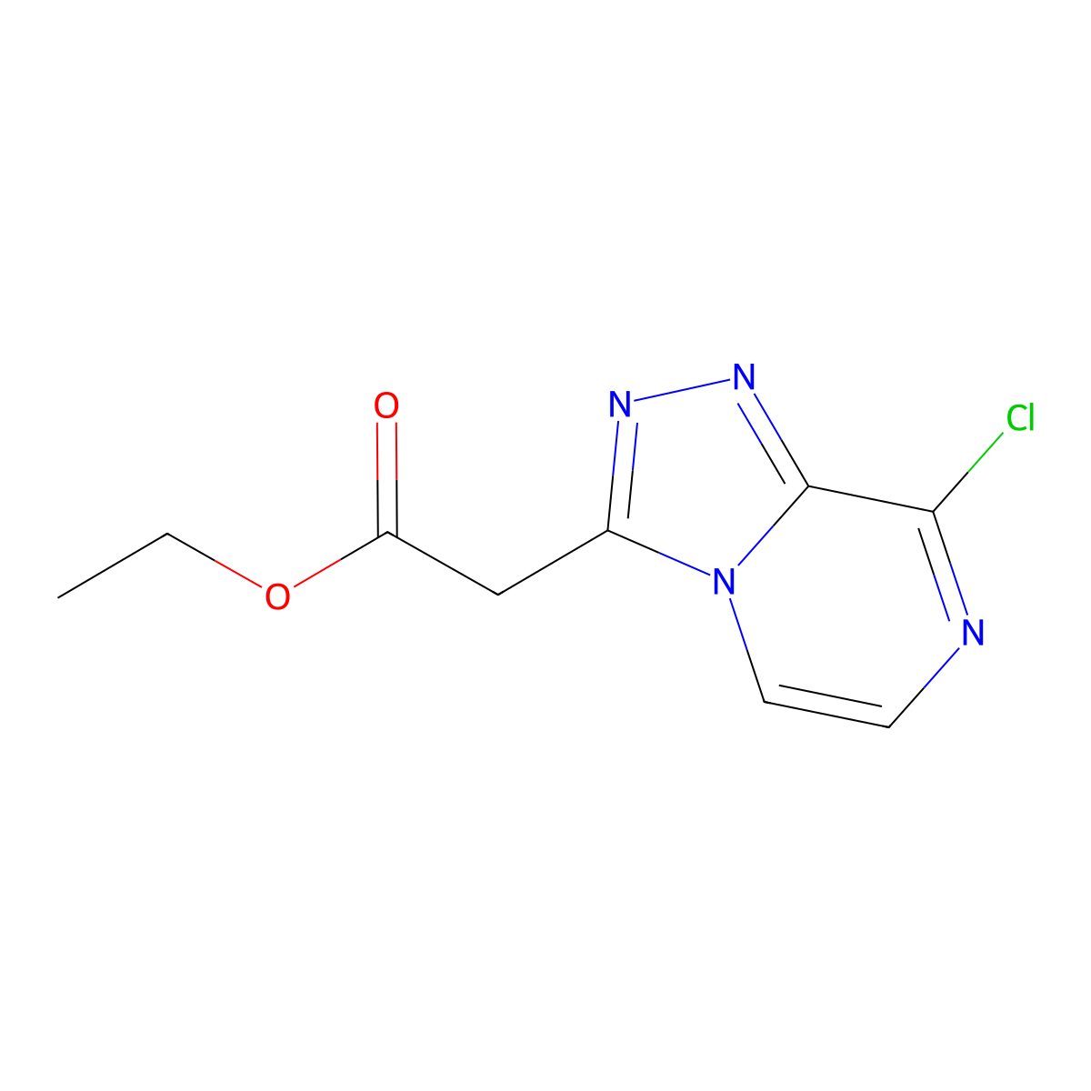 Ethyl 2-{8-chloro-[1,2,4]triazolo[4,3-a]pyrazin-3-yl}acetate molecular structure, CAS 2117544-87-1