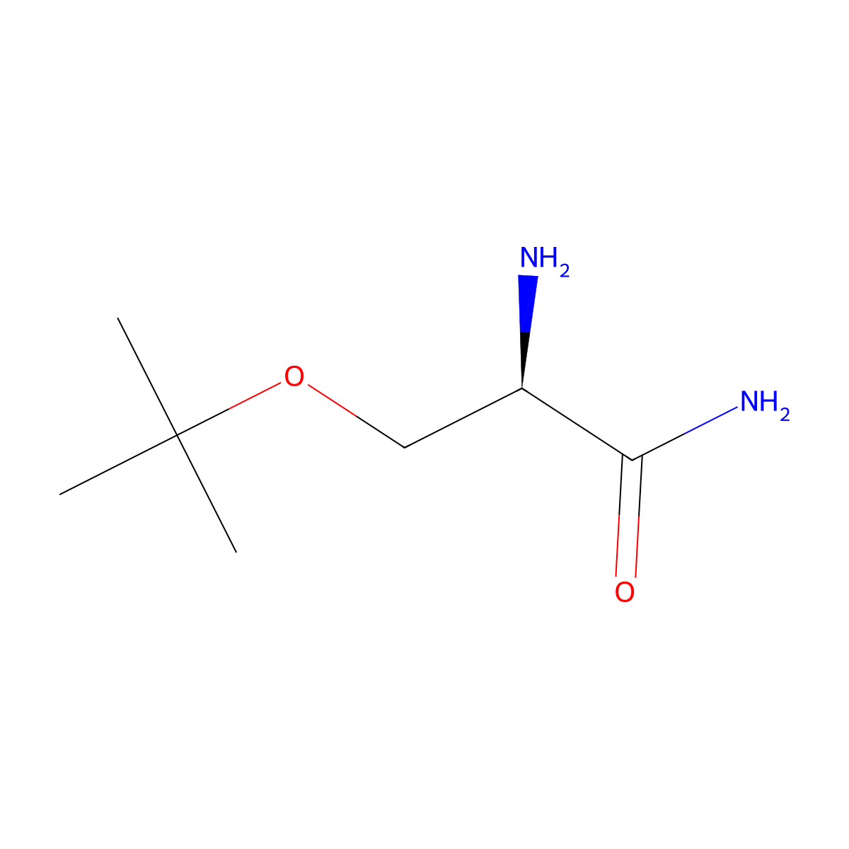 (R)-2-Amino-3-(tert-butoxy)propanamide molecular structure, CAS 211755-73-6