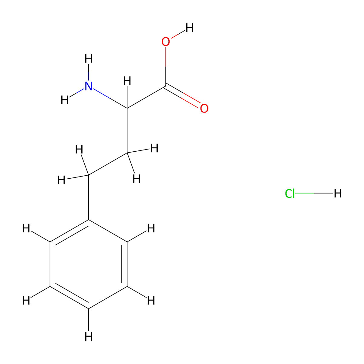 2-Amino-4-phenylbutyric acid, hydrochloride molecular structure, CAS 21176-60-3