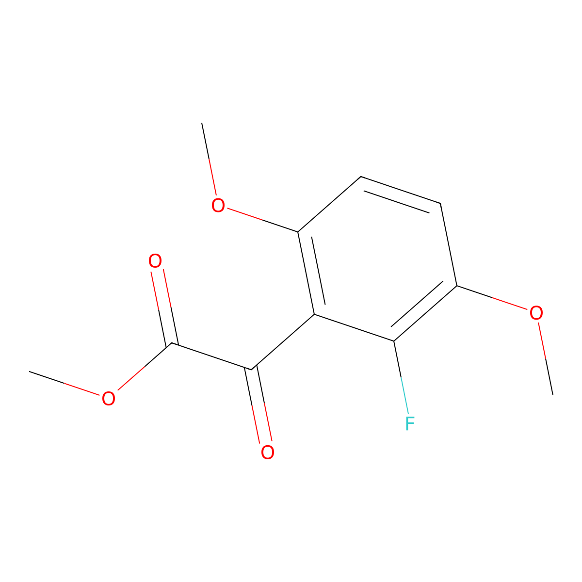 Methyl 2-fluoro-3,6-dimethoxy-alpha-oxobenZeneacetate molecular structure, CAS 2117781-07-2