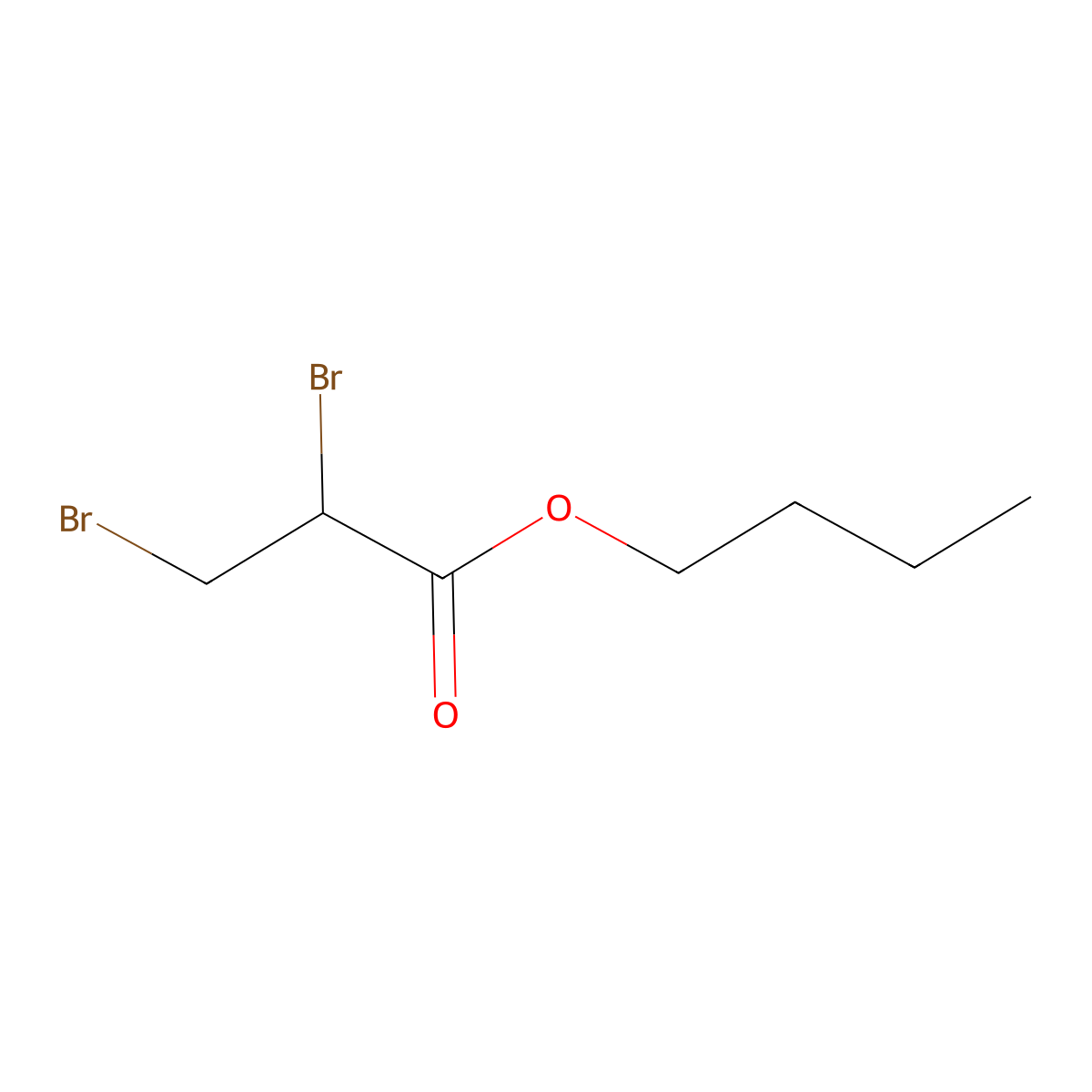 Propanoic acid, 2,3-dibromo-, butyl ester molecular structure, CAS 21179-48-6