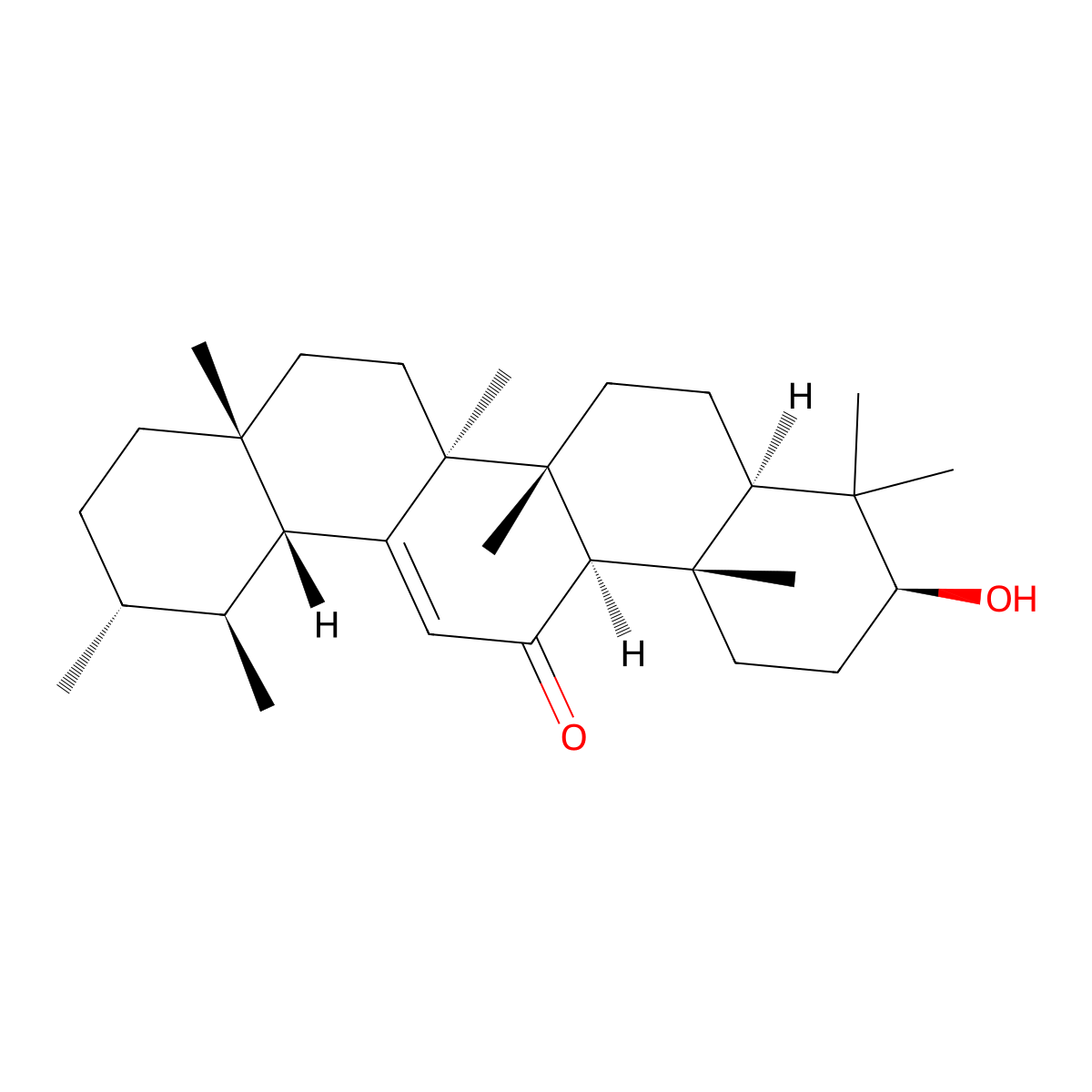 11-Oxo-alpha-amyrin molecular structure, CAS 2118-90-3