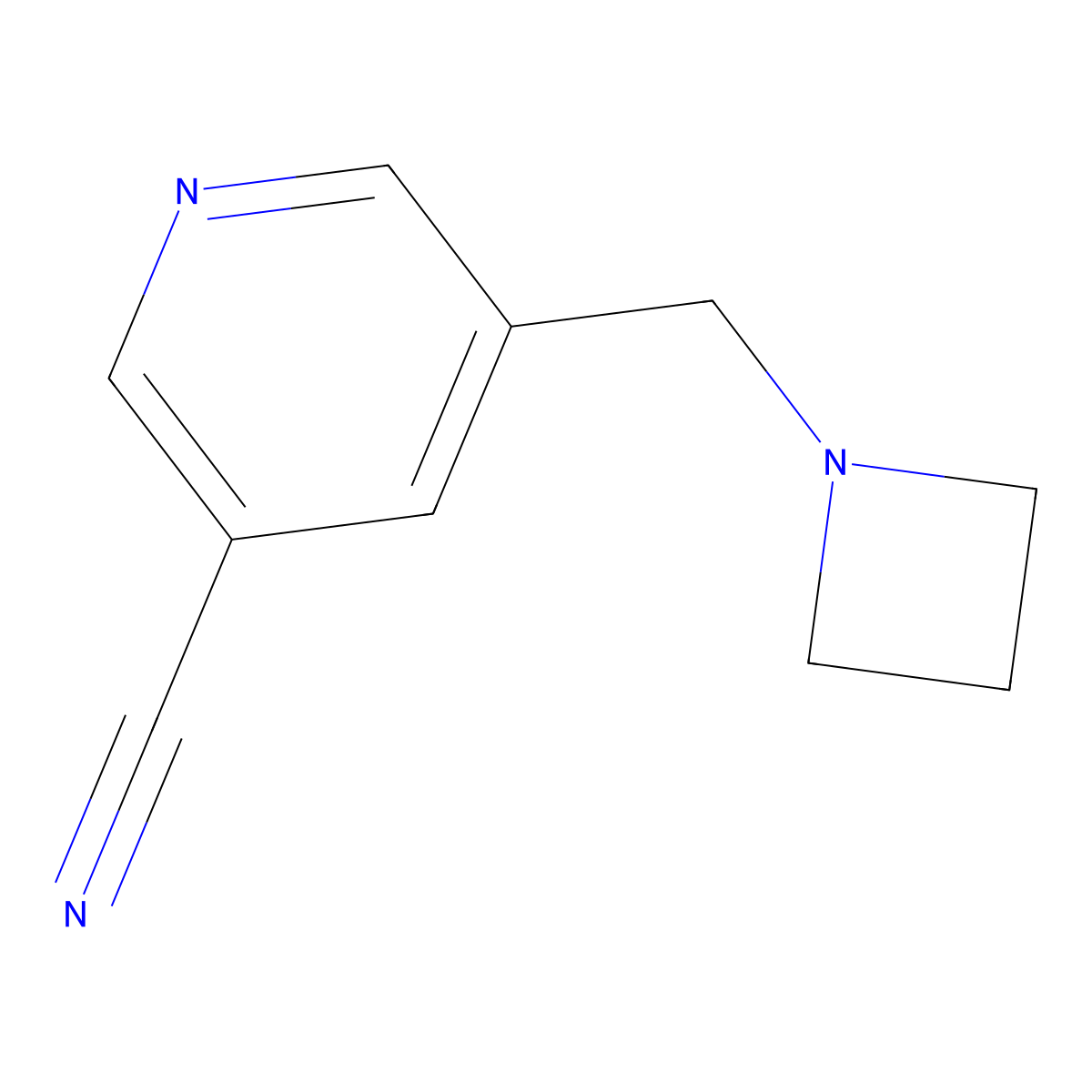 5-[(Azetidin-1-yl)methyl]pyridine-3-carbonitrile molecular structure, CAS 2118032-97-4