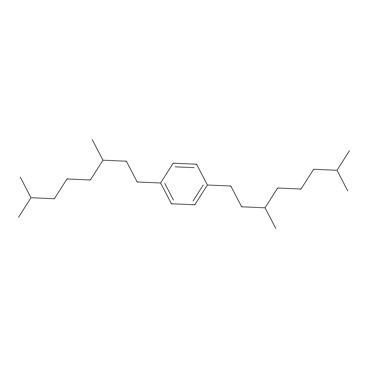 1,4-Bis(3,7-dimethyloctyl)benzene molecular structure, CAS 211809-80-2