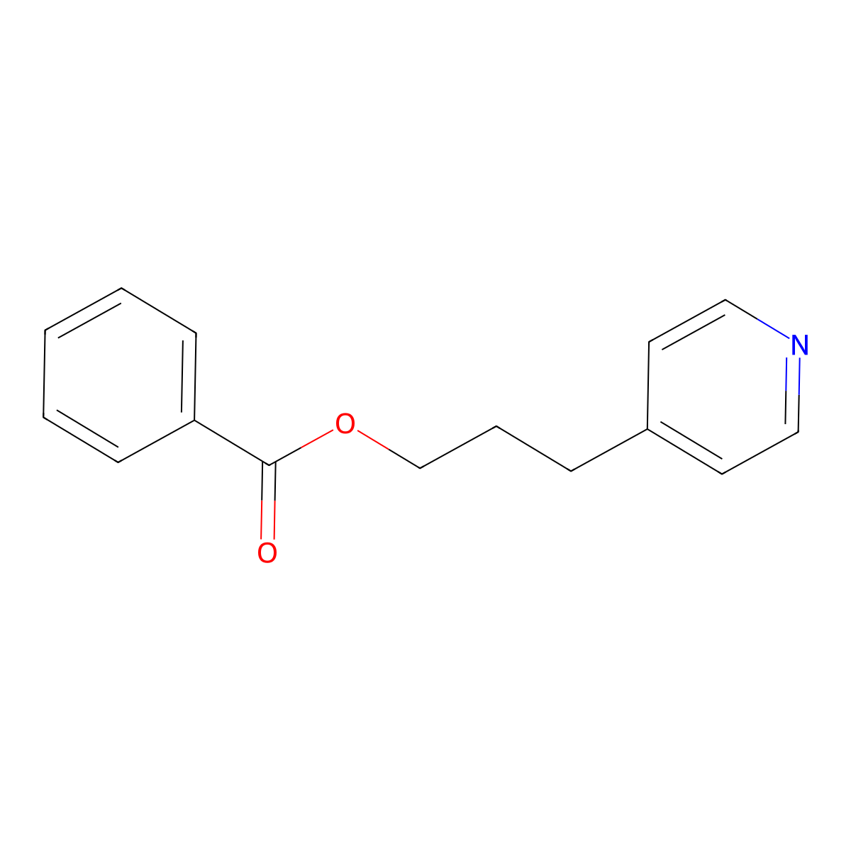 3-(Pyridin-4-yl)propyl benzoate molecular structure, CAS 21181-99-7