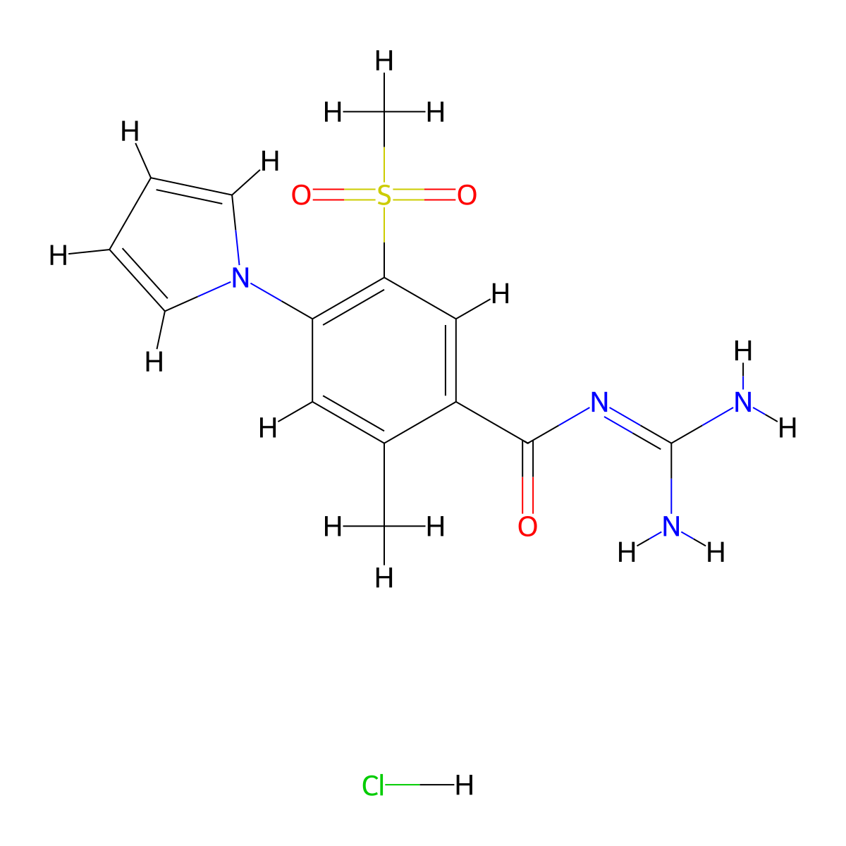 Eniporide hydrochloride molecular structure, CAS 211813-86-4