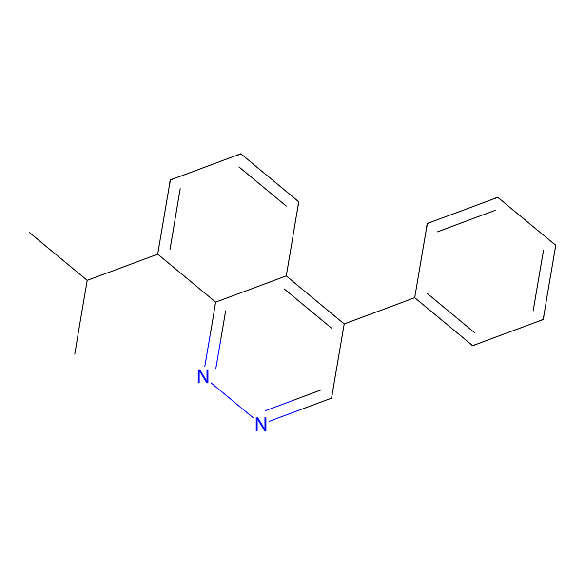 4-Phenyl-8-(propan-2-yl)cinnoline molecular structure, CAS 2118316-68-8