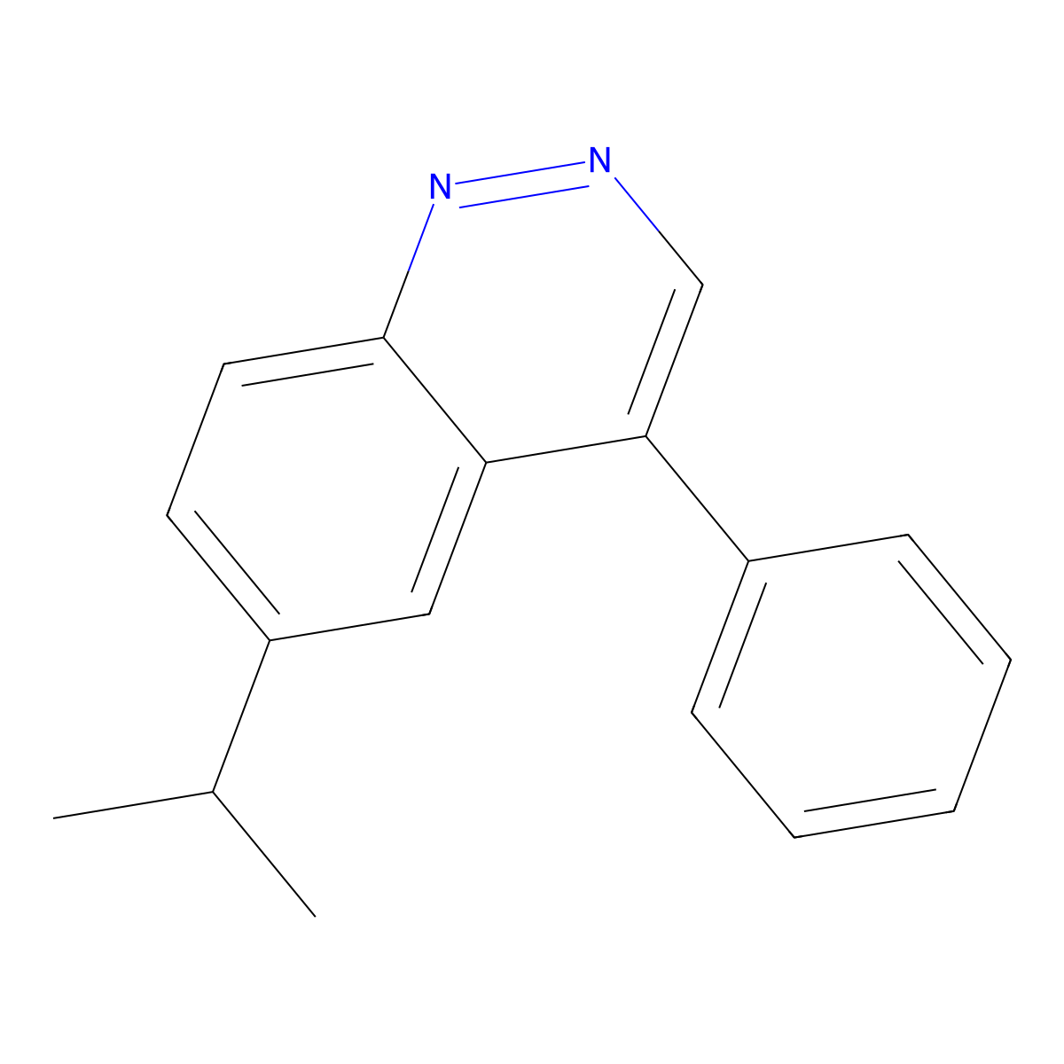 4-Phenyl-6-(propan-2-yl)cinnoline molecular structure, CAS 2118316-69-9