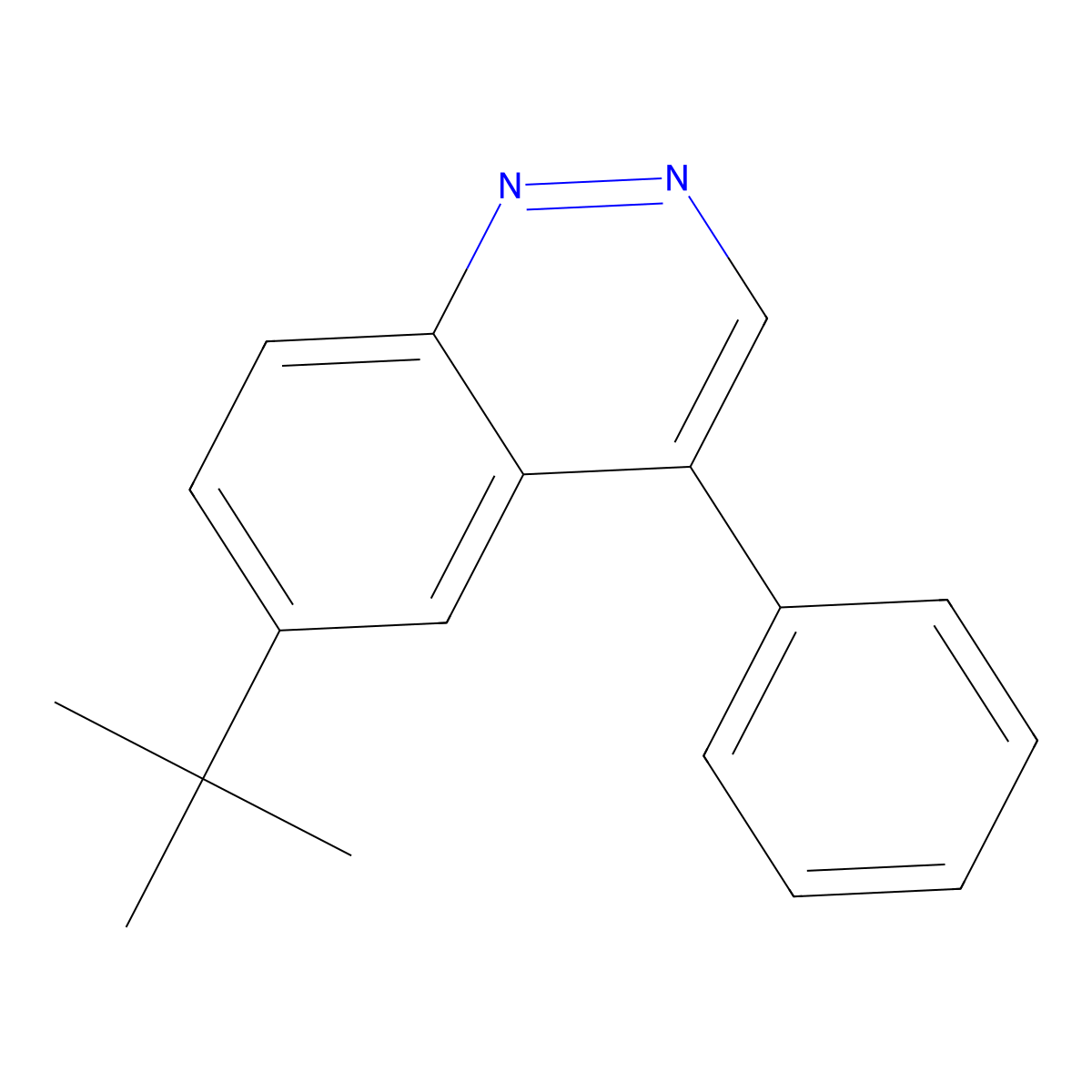 6-tert-Butyl-4-phenylcinnoline molecular structure, CAS 2118316-70-2