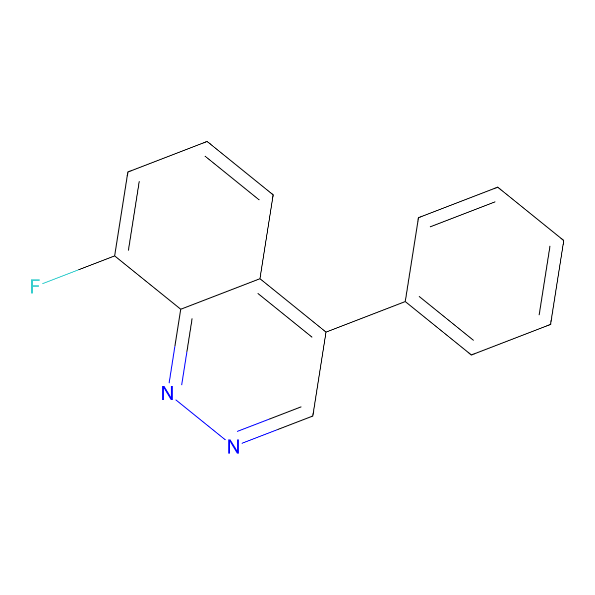 8-Fluoro-4-phenylcinnoline molecular structure, CAS 2118316-72-4