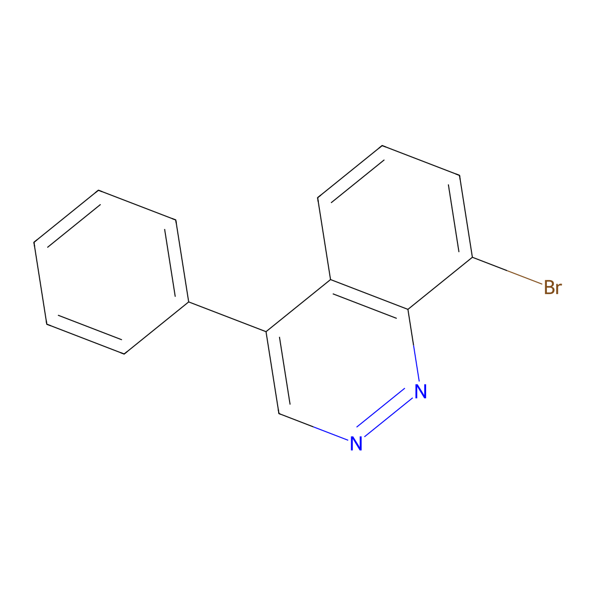 8-Bromo-4-phenylcinnoline molecular structure, CAS 2118316-73-5