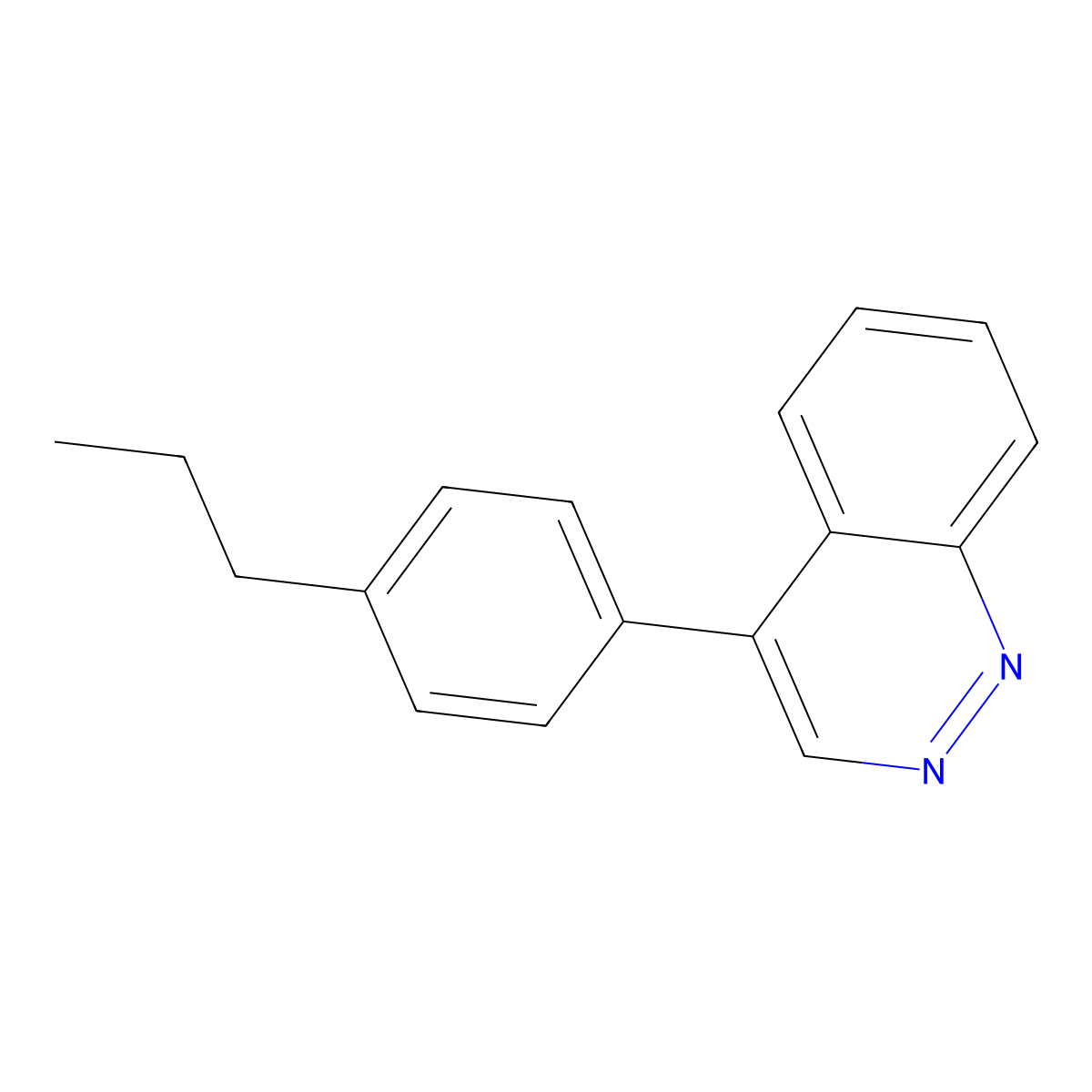 4-(4-Propylphenyl)cinnoline molecular structure, CAS 2118316-74-6
