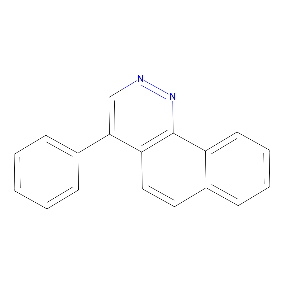 4-Phenylbenzo[h]cinnoline molecular structure, CAS 2118316-77-9