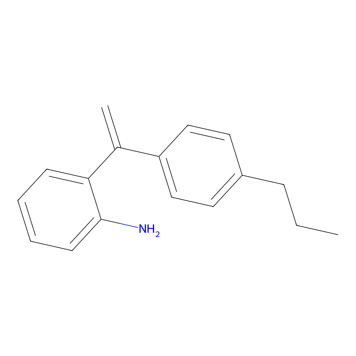 2-[1-(4-Propylphenyl)ethenyl]aniline molecular structure, CAS 2118316-79-1