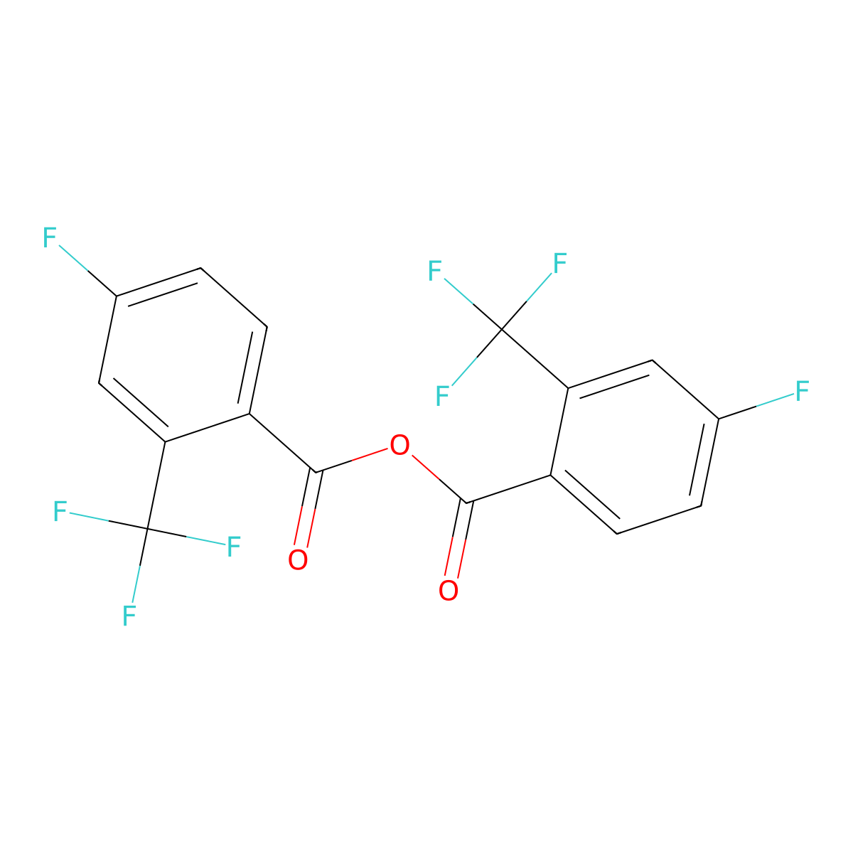 4-Fluoro-2-(trifluoromethyl)benzoic anhydride molecular structure, CAS 2118332-07-1