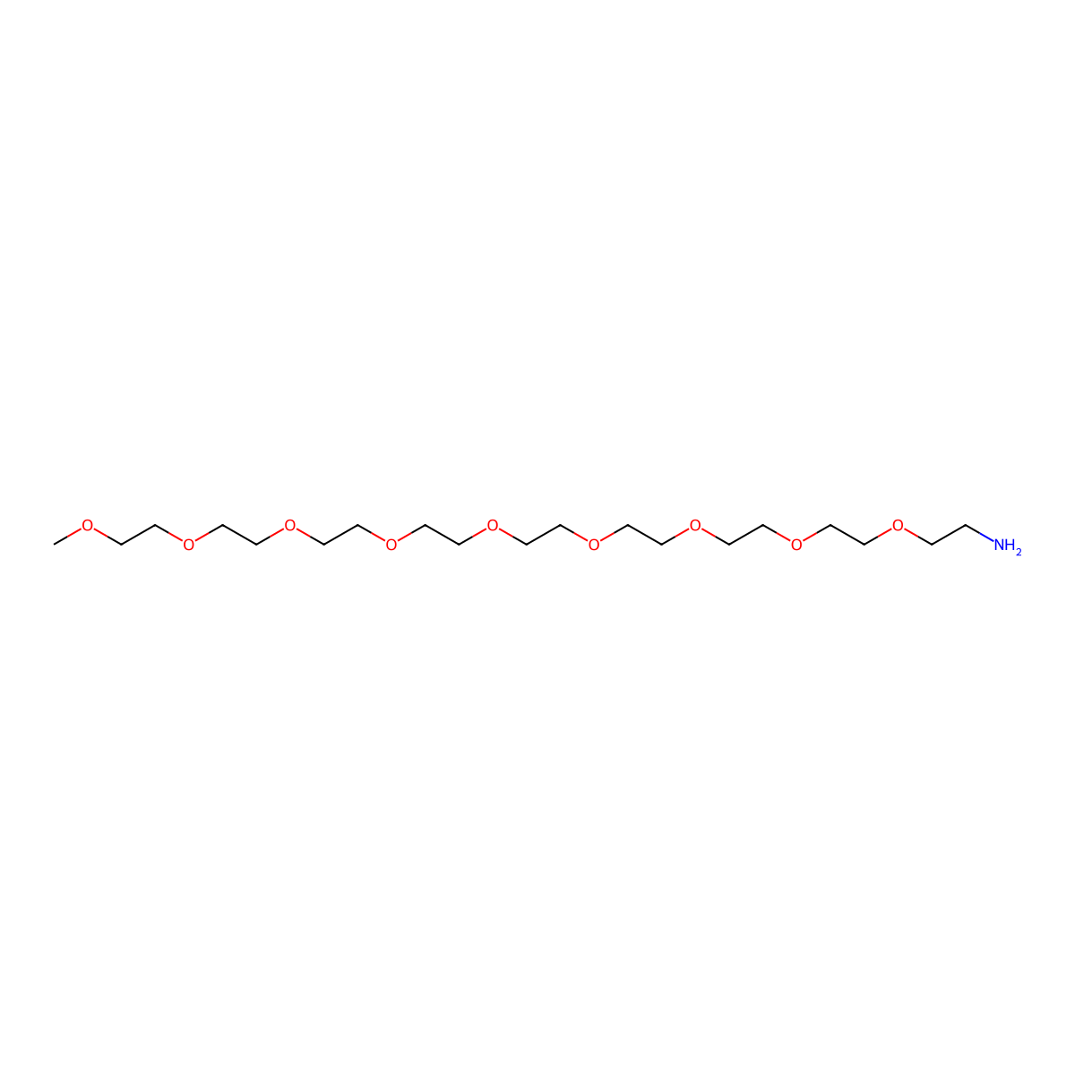 2,5,8,11,14,17,20,23,26-Nonaoxaoctacosan-28-amine molecular structure, CAS 211859-73-3