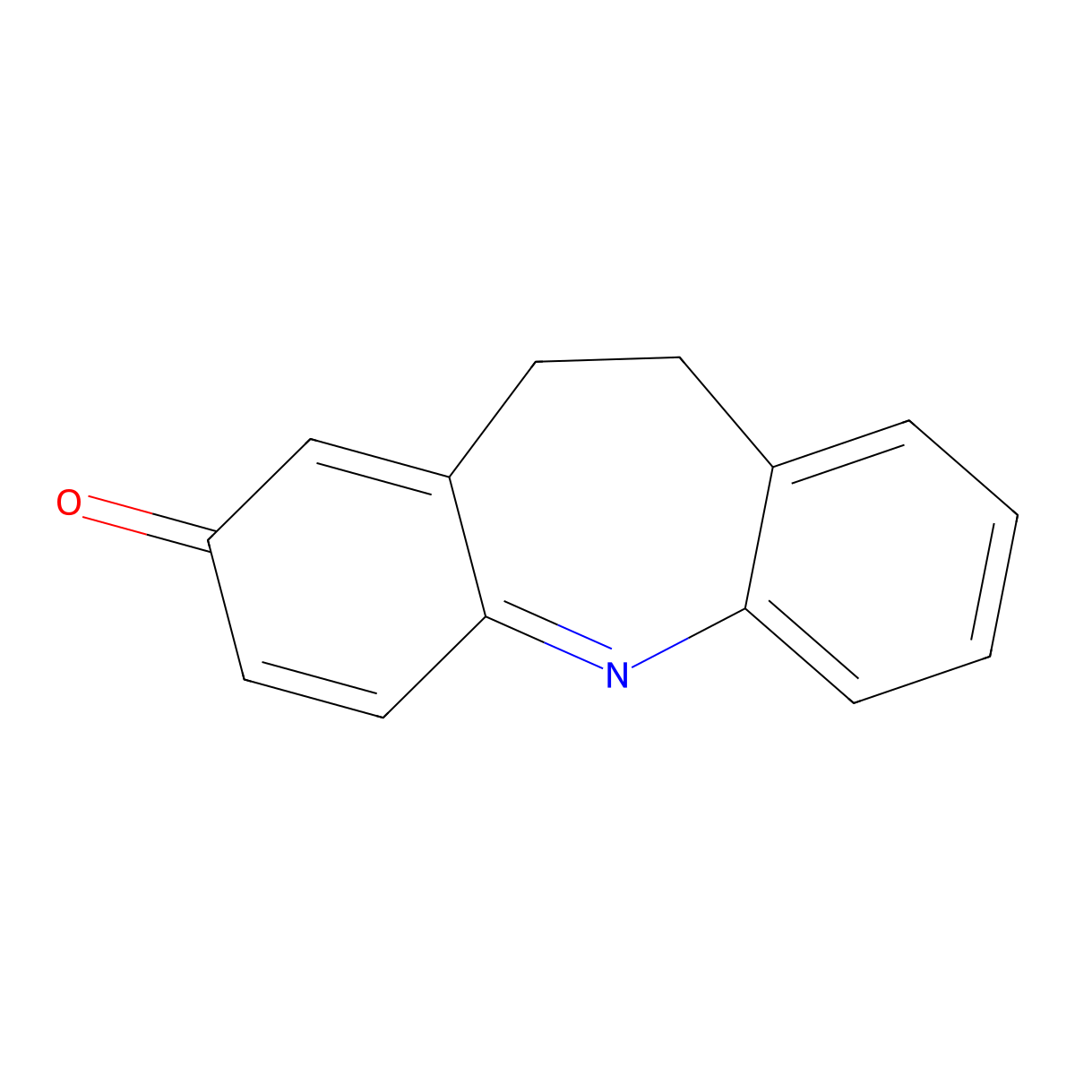 10,11-Dihydro-2h-dibenzo[b,f]azepin-2-one molecular structure, CAS 21186-33-4