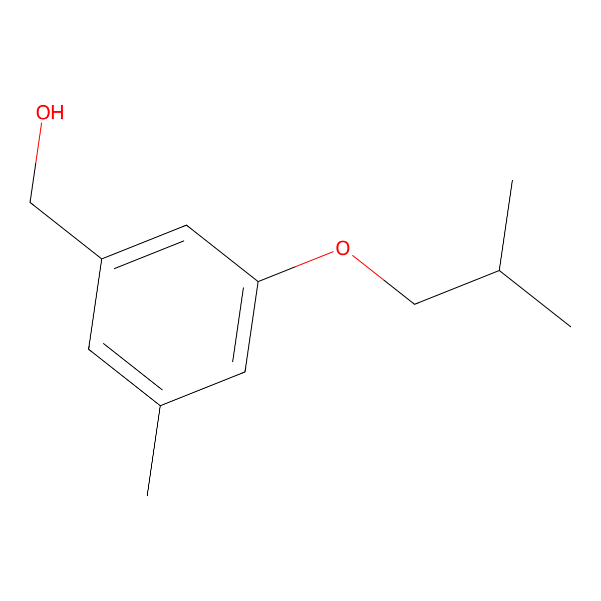 (3-Isobutoxy-5-methyl-phenyl)-methanol molecular structure, CAS 2118766-57-5