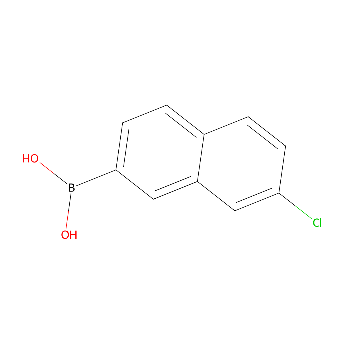 (7-Chloronaphthalen-2-yl)boronic acid molecular structure, CAS 2118958-50-0