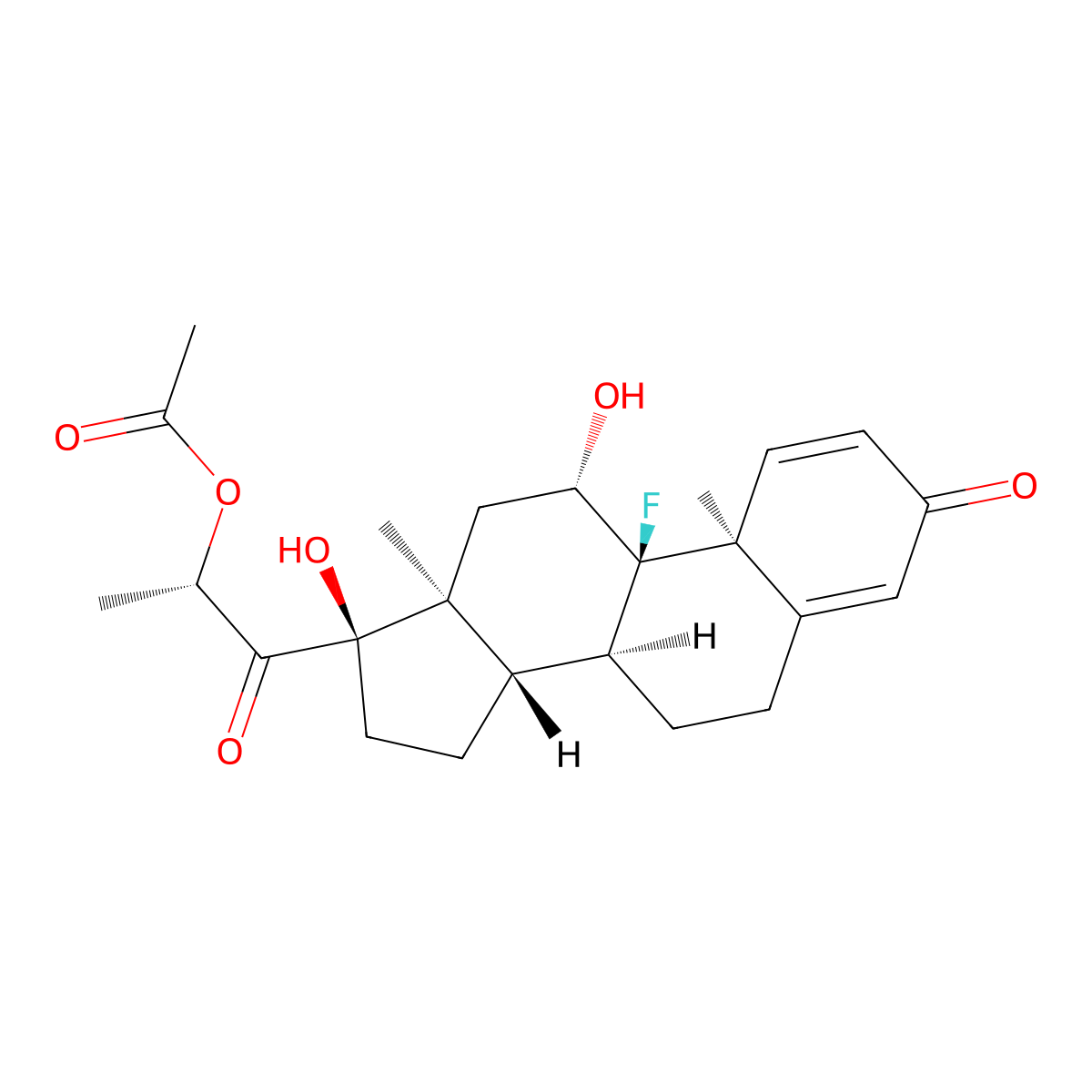 Fluperolone Acetate molecular structure, CAS 2119-75-7