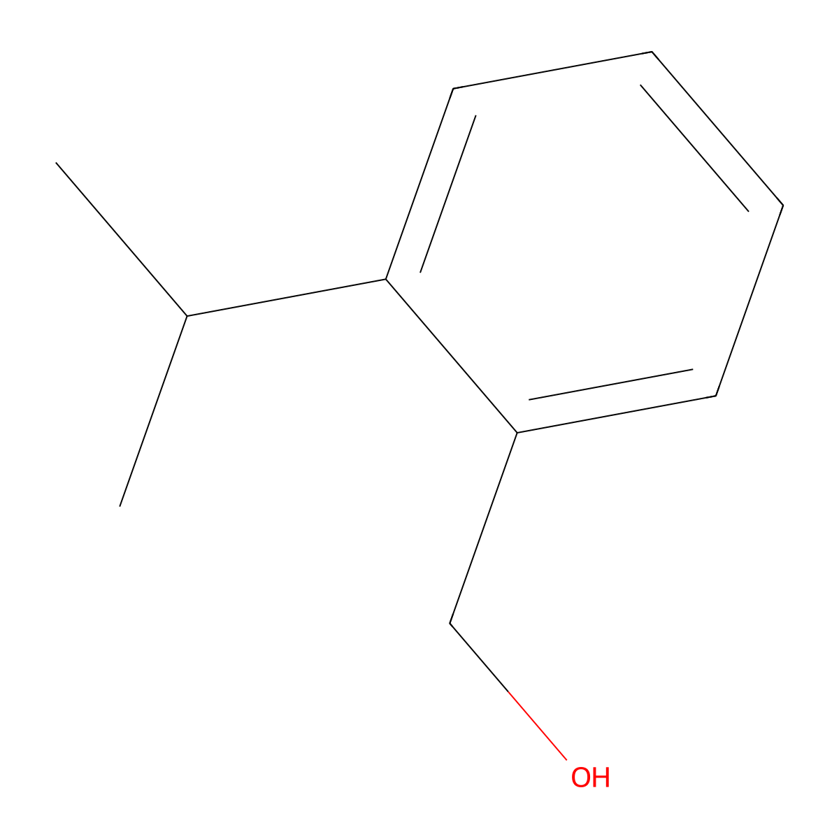 [2-(Propan-2-yl)phenyl]methanol molecular structure, CAS 21190-34-1