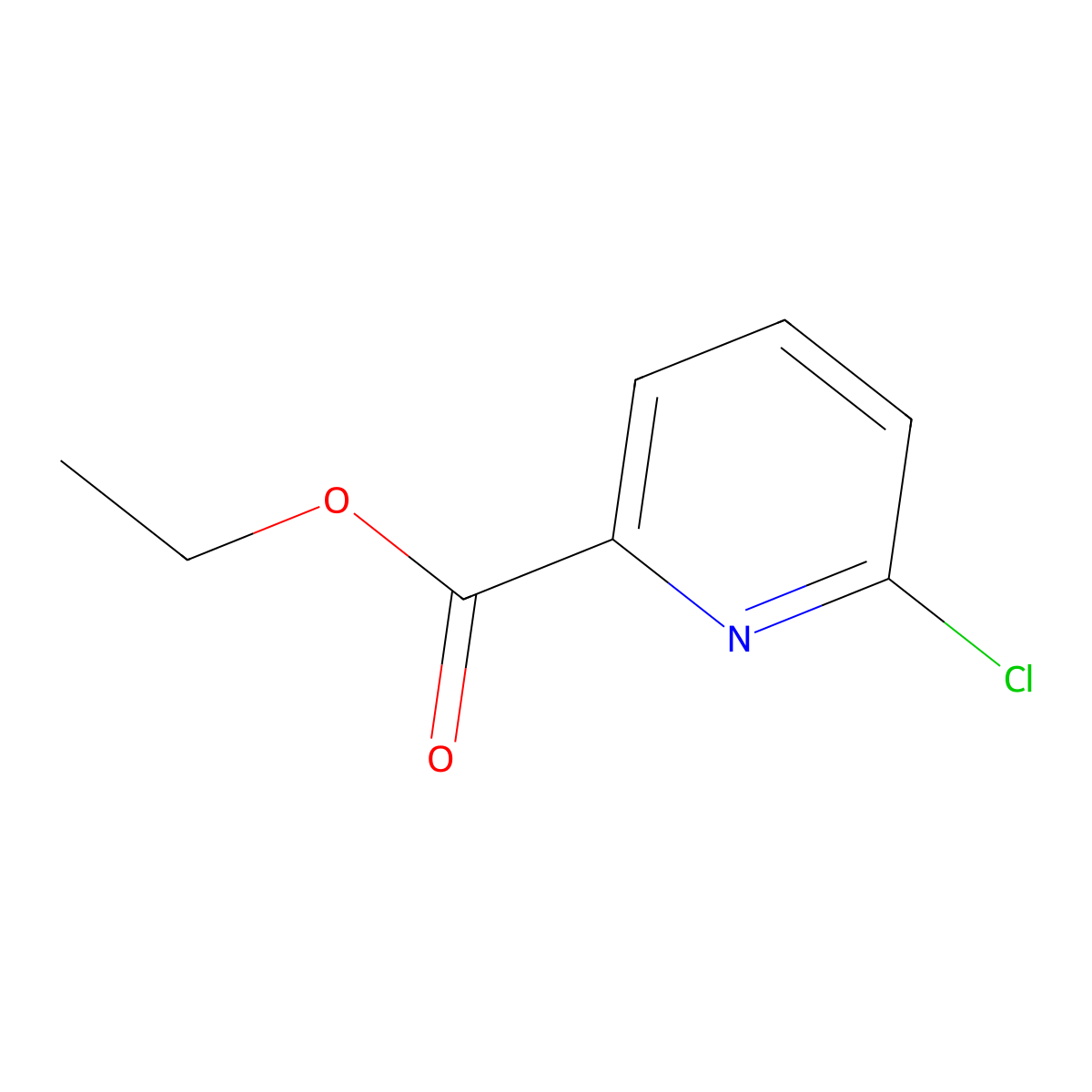 Ethyl 6-chloropicolinate molecular structure, CAS 21190-89-6