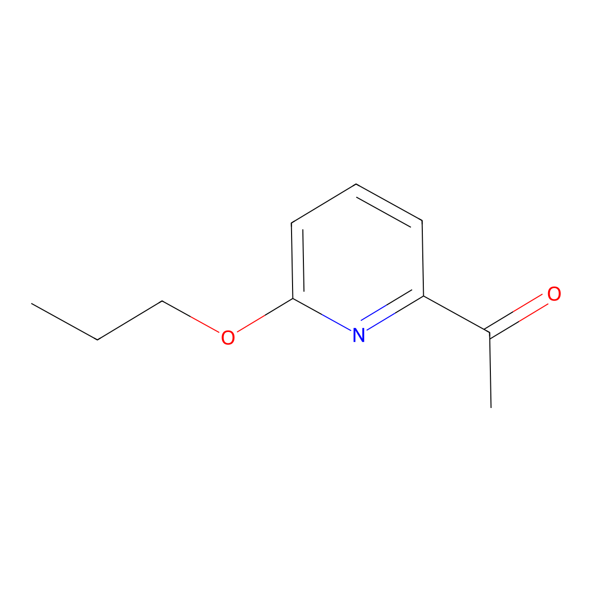 1-(6-Propoxy-2-pyridinyl)ethanone molecular structure, CAS 21190-94-3