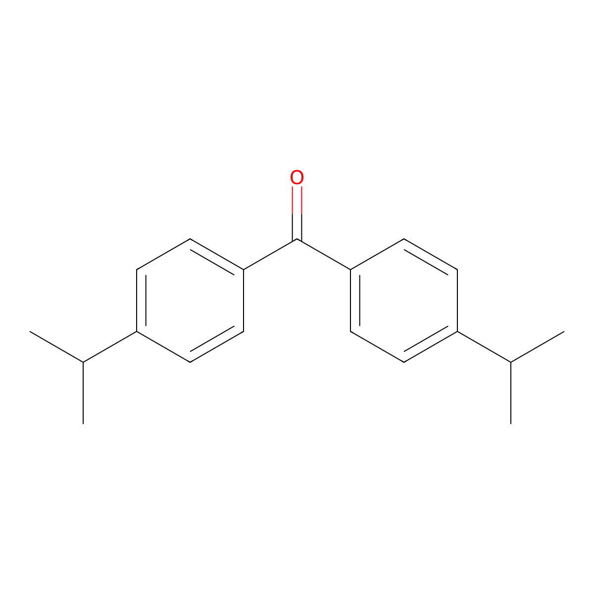 Methanone, bis[4-(1-methylethyl)phenyl]- molecular structure, CAS 21192-57-4