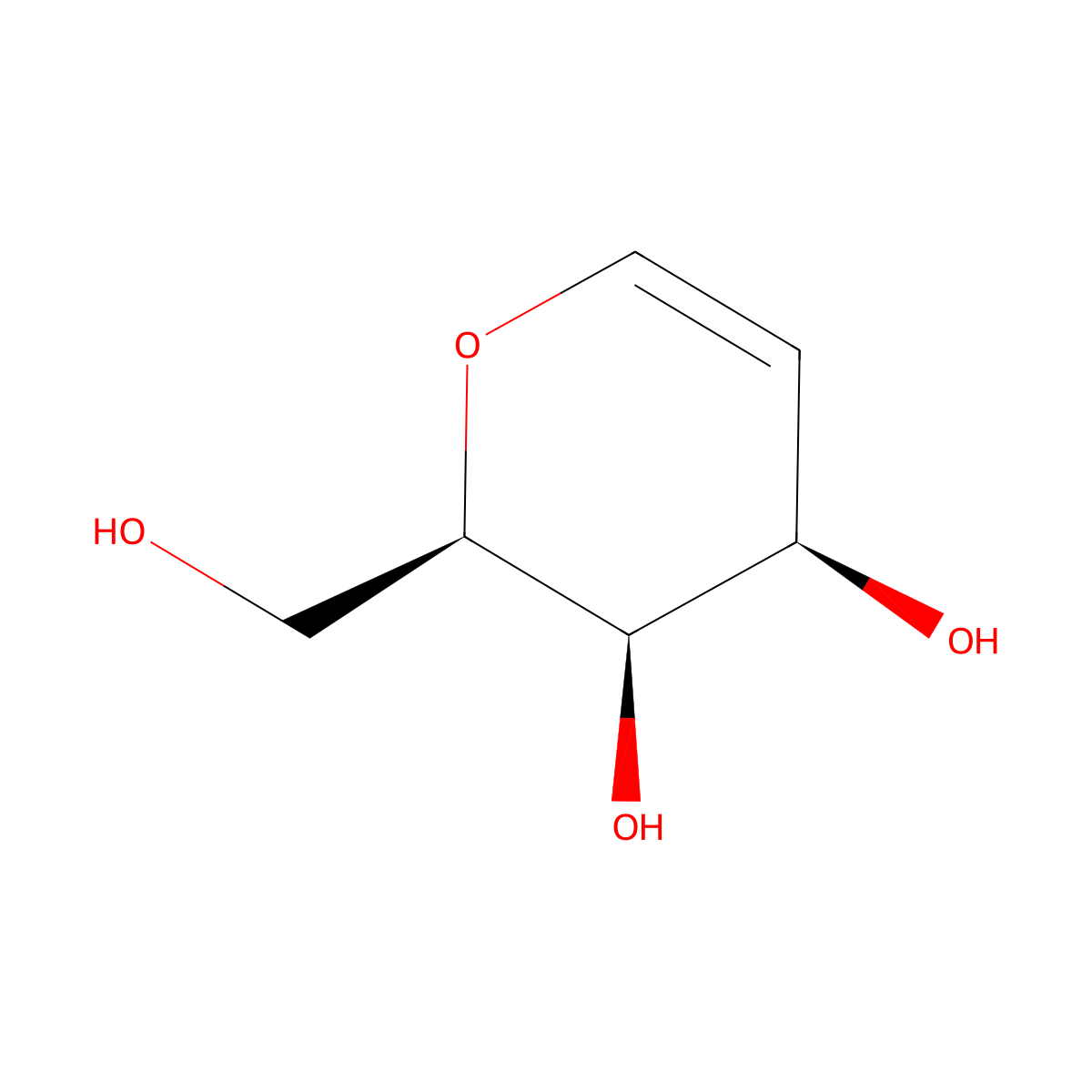 D-Galactal molecular structure, CAS 21193-75-9