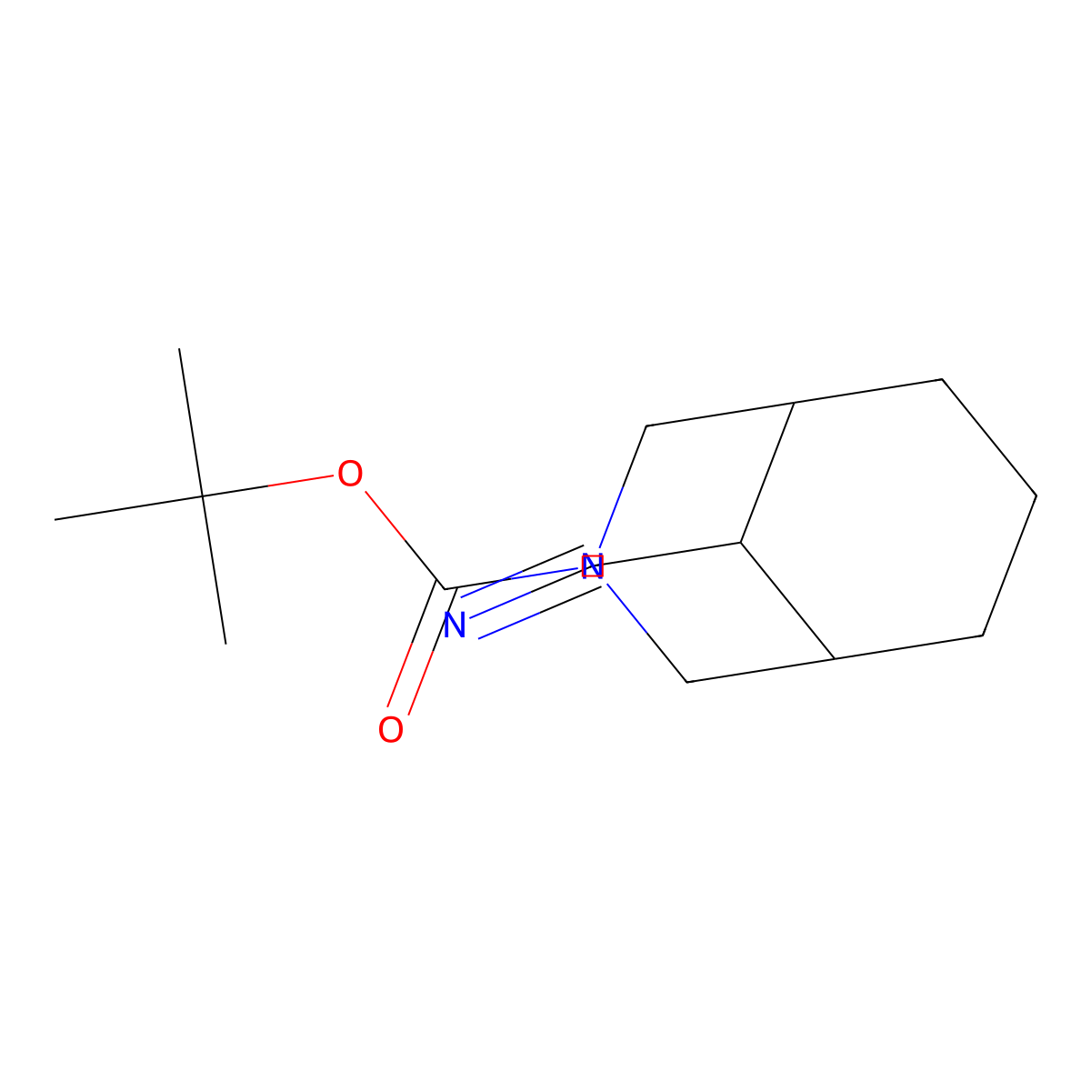 Tert-butyl 9-cyano-3-azabicyclo[3.3.1]nonane-3-carboxylate molecular structure, CAS 2119343-02-9