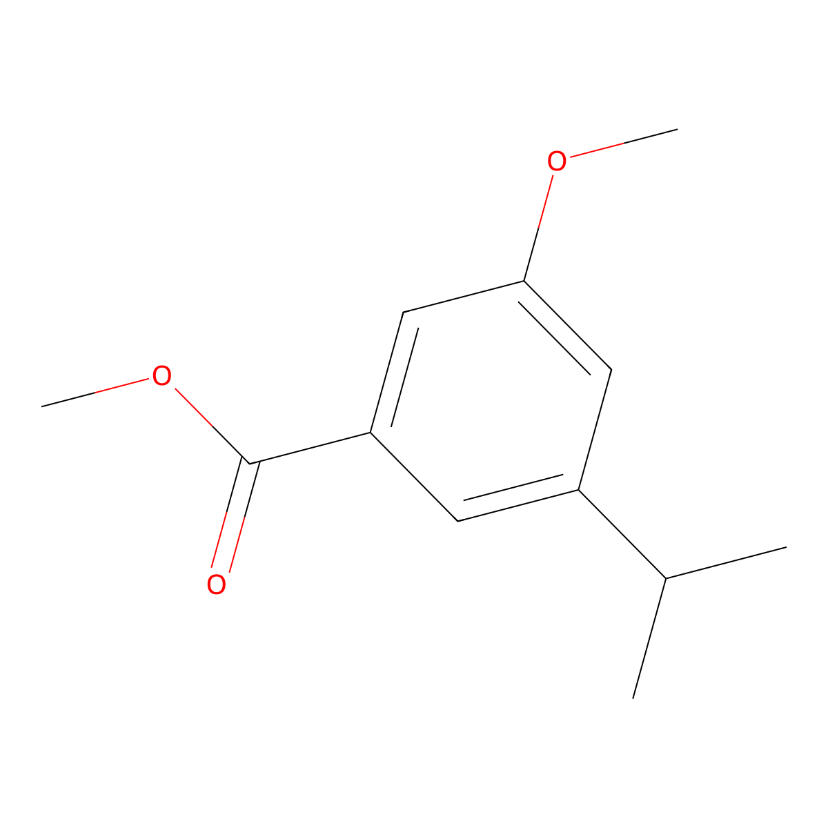 Methyl 3-isopropyl-5-methoxybenzoate molecular structure, CAS 2119414-50-3