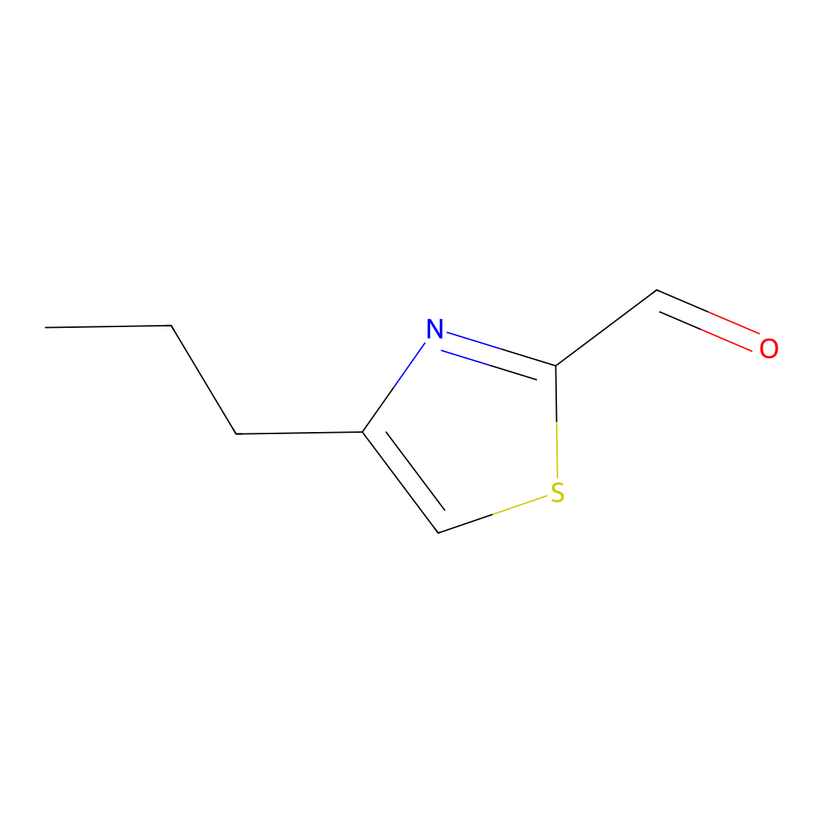 4-Propyl-1,3-thiazole-2-carbaldehyde molecular structure, CAS 211942-96-0