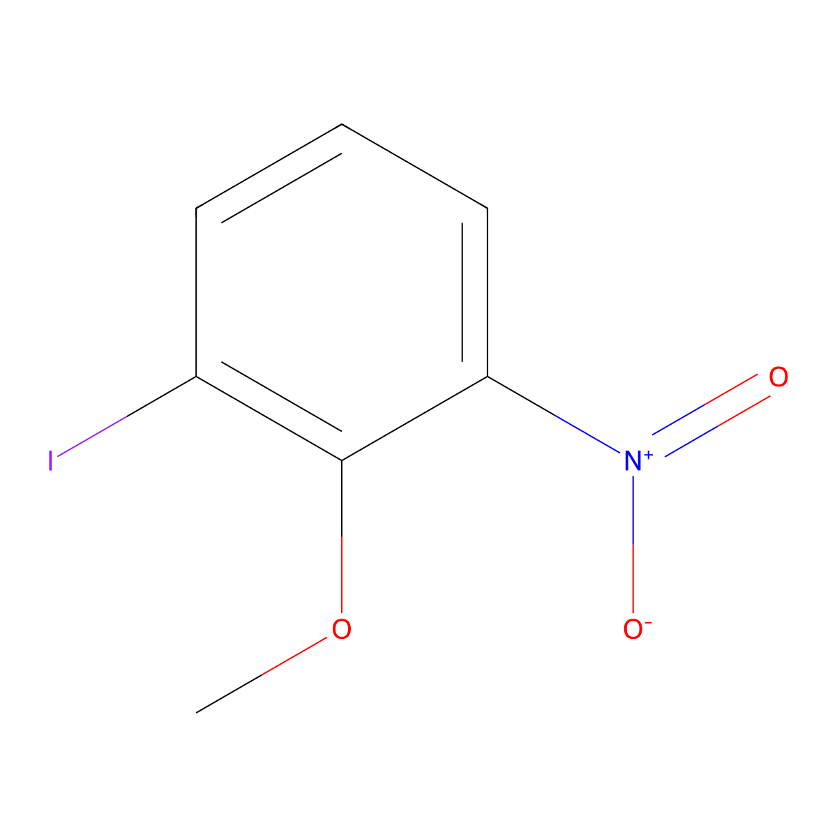1-Iodo-2-methoxy-3-nitrobenzene molecular structure, CAS 211943-70-3