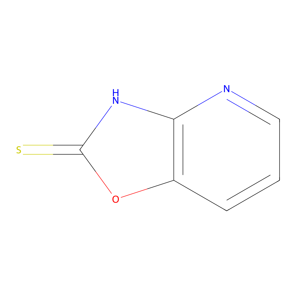 (1,3)Oxazolo(4,5-b)pyridine-2-thiol molecular structure, CAS 211949-57-4