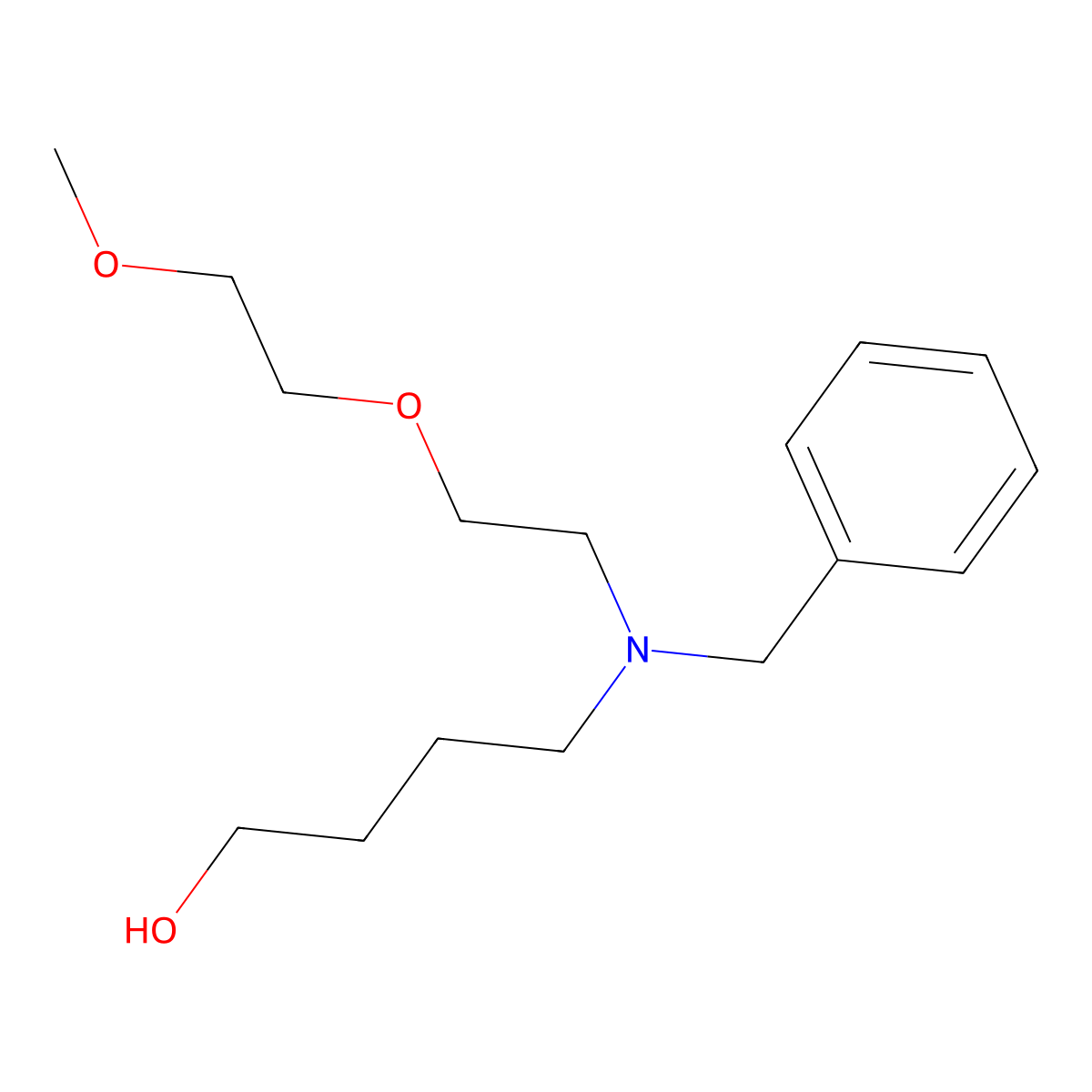 4-(Benzyl(2-(2-methoxyethoxy)ethyl)amino)butan-1-ol molecular structure, CAS 2119574-72-8