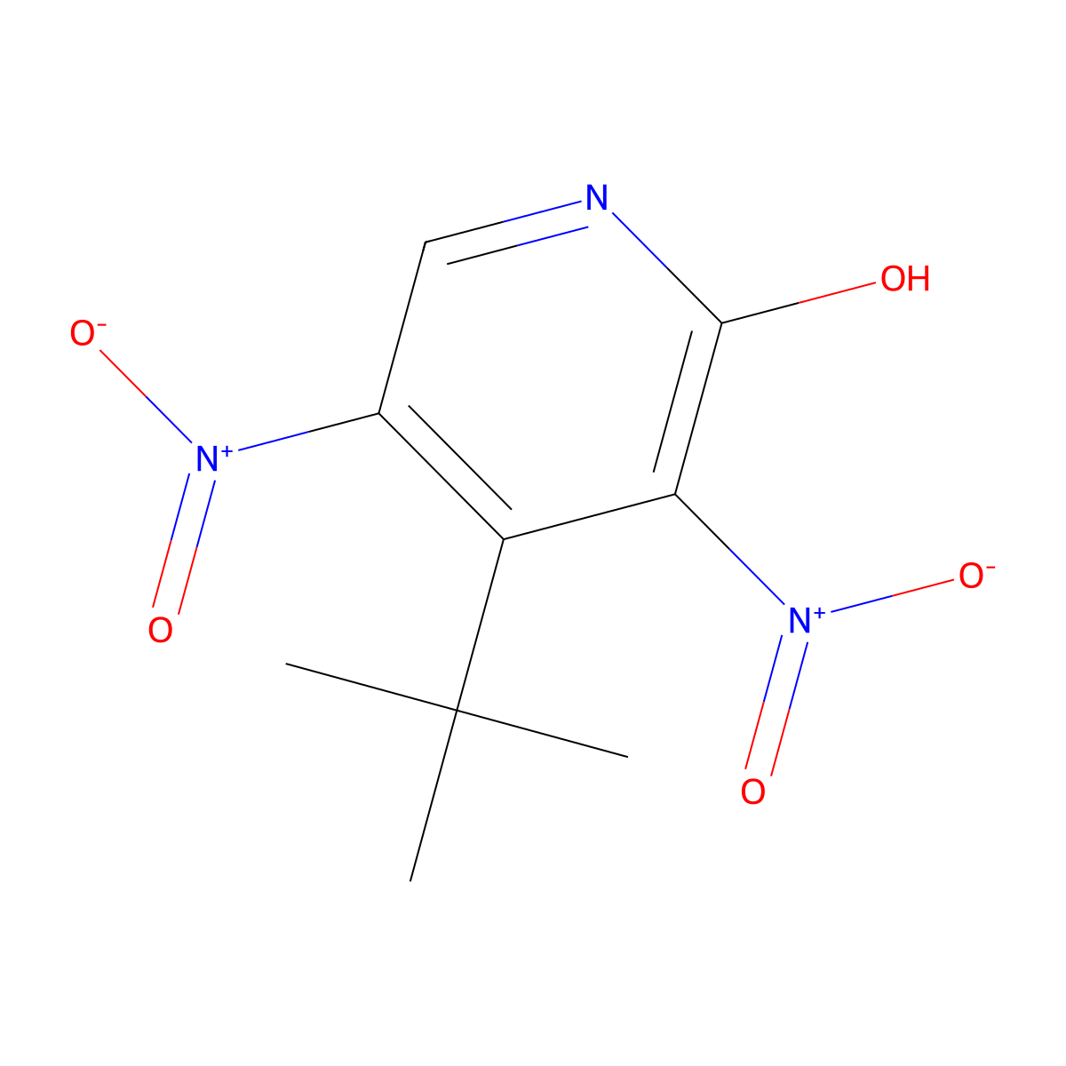 4-(Tert-butyl)-3,5-dinitropyridin-2-ol molecular structure, CAS 2119574-83-1